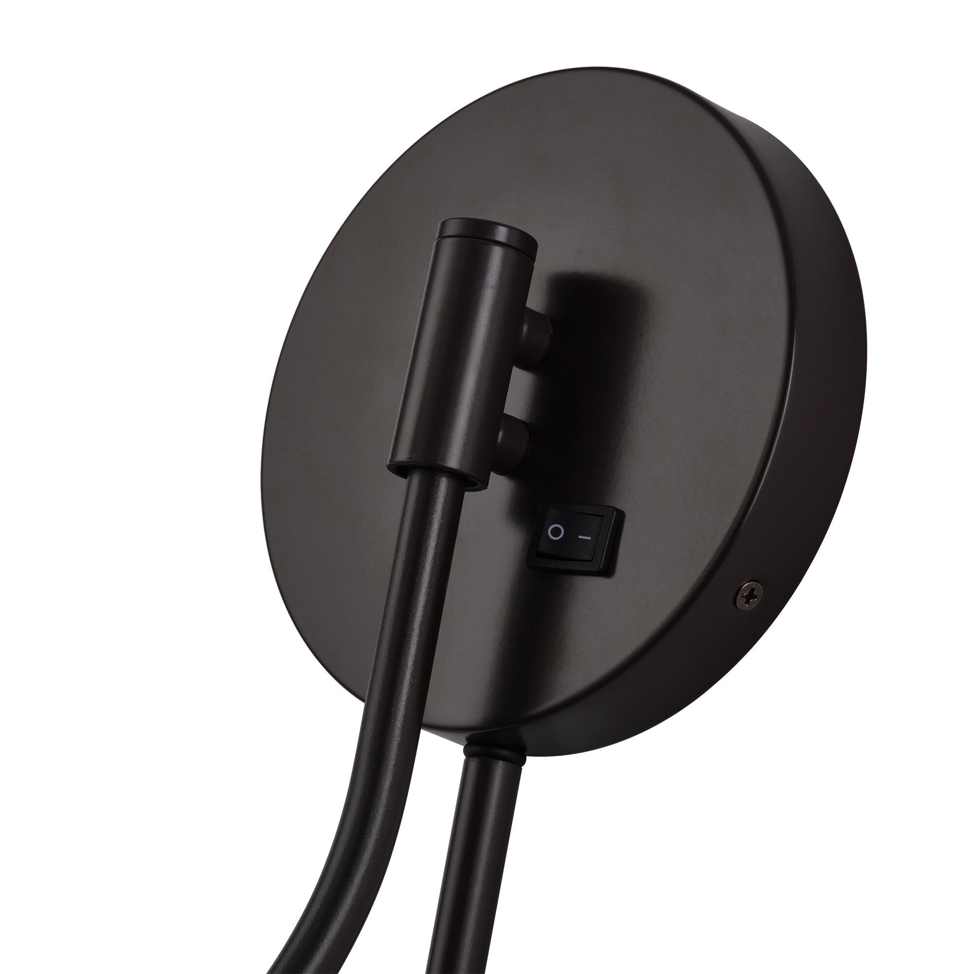 Shown in English Bronze finish and Hand Crafted Oatmeal Color Fabric with White Color Inside shade