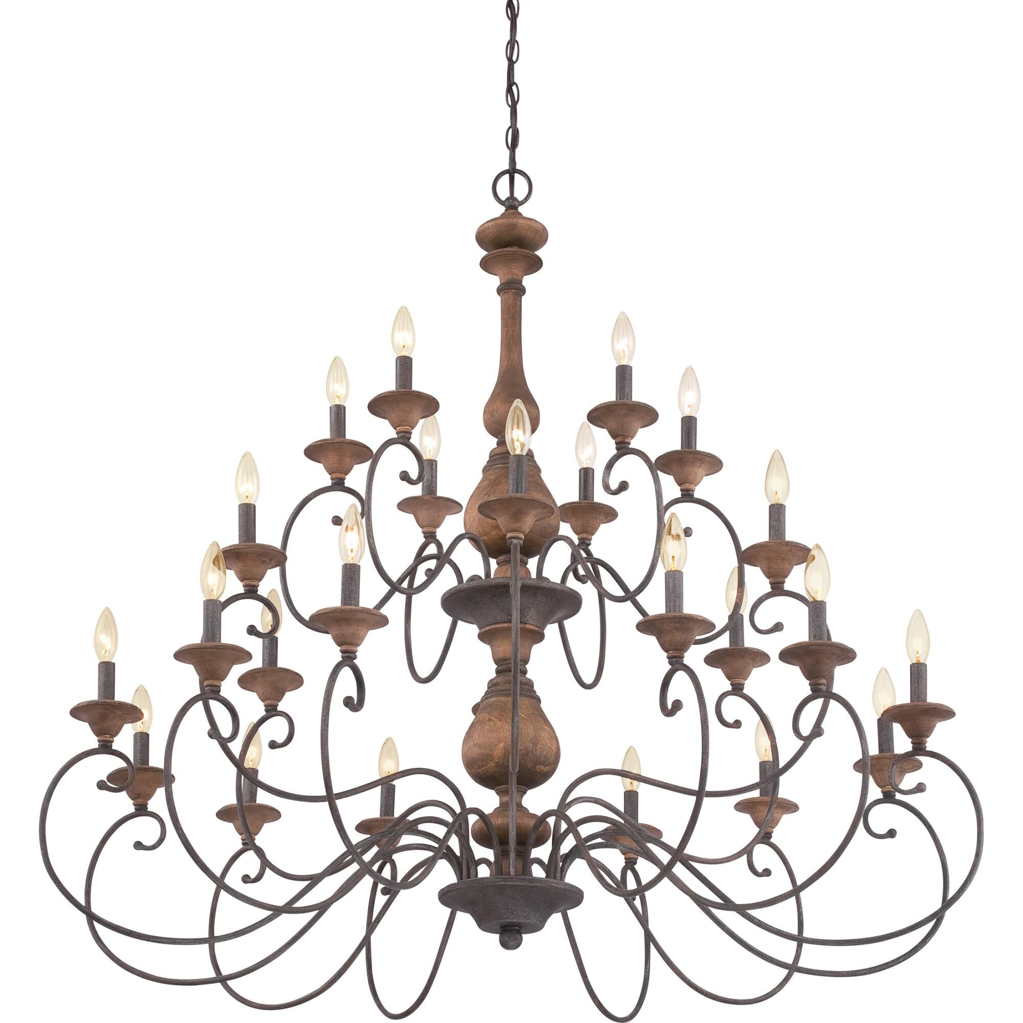 Auburn 48 Inch 24 Light Chandelier by Quoizel