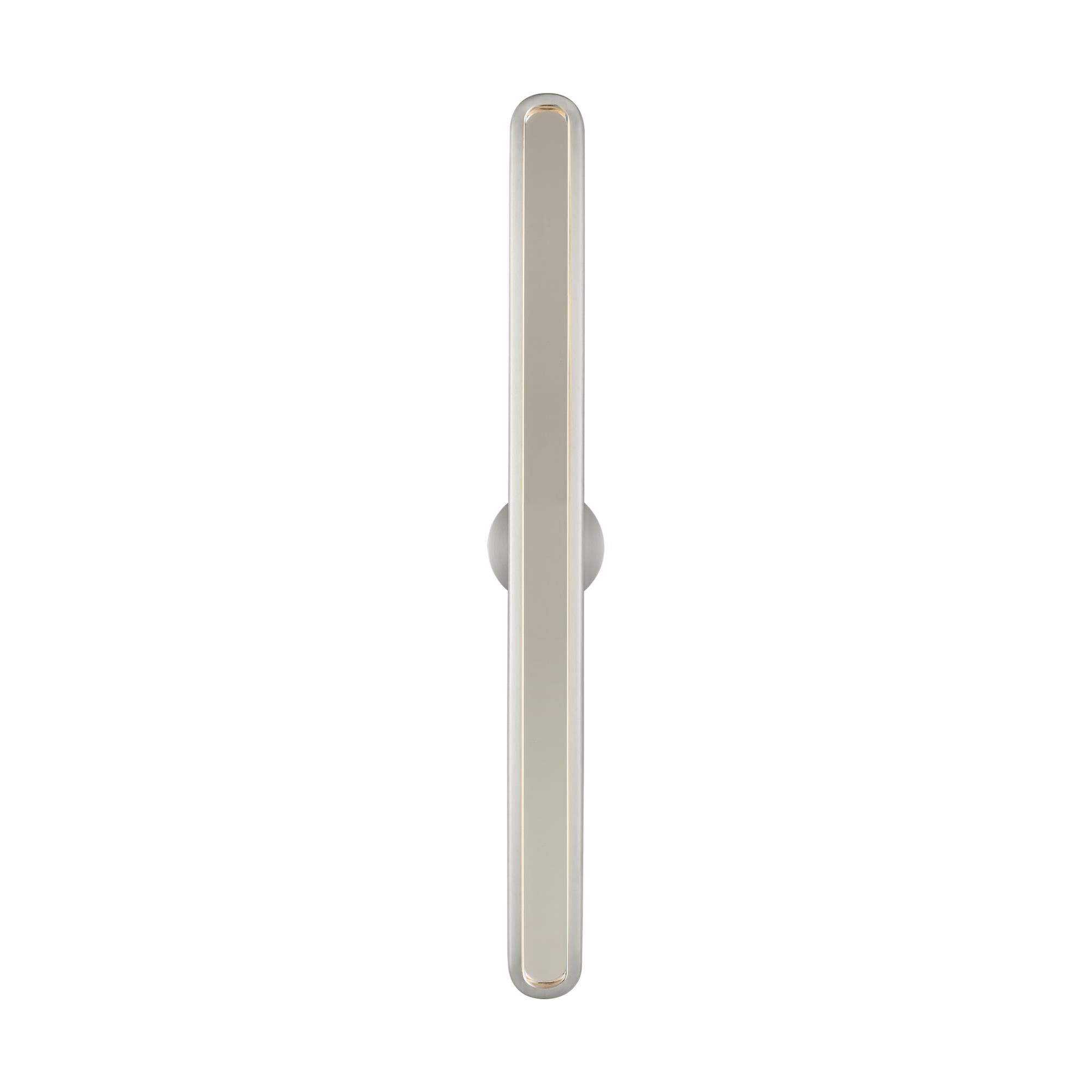Shown in Satin Nickel finish and Clear Crystal glass