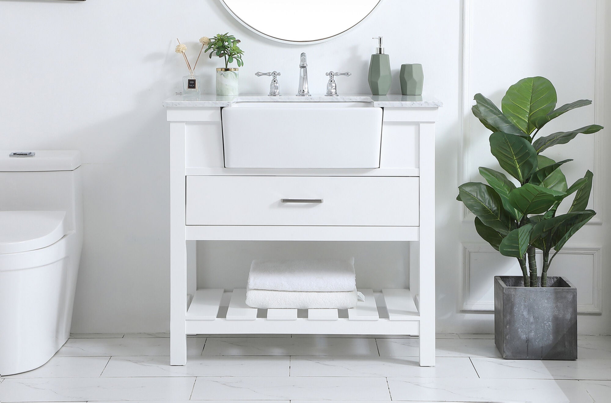Clement 22 Inch Bath Vanity Cabinet,