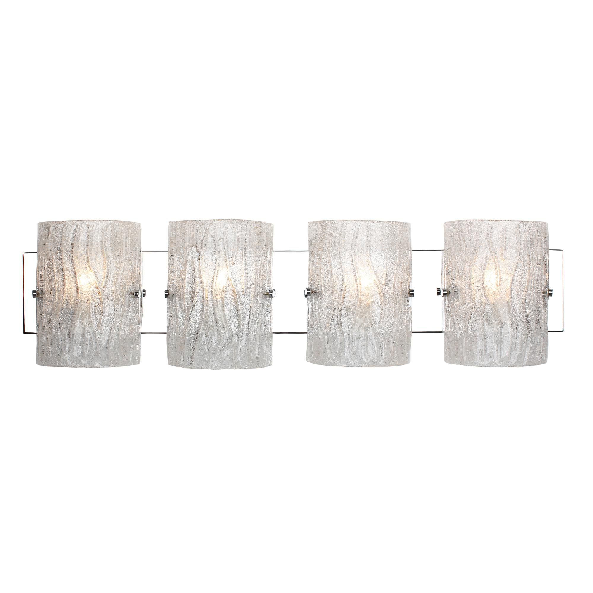 Shown in Chrome finish and Bright Ice glass