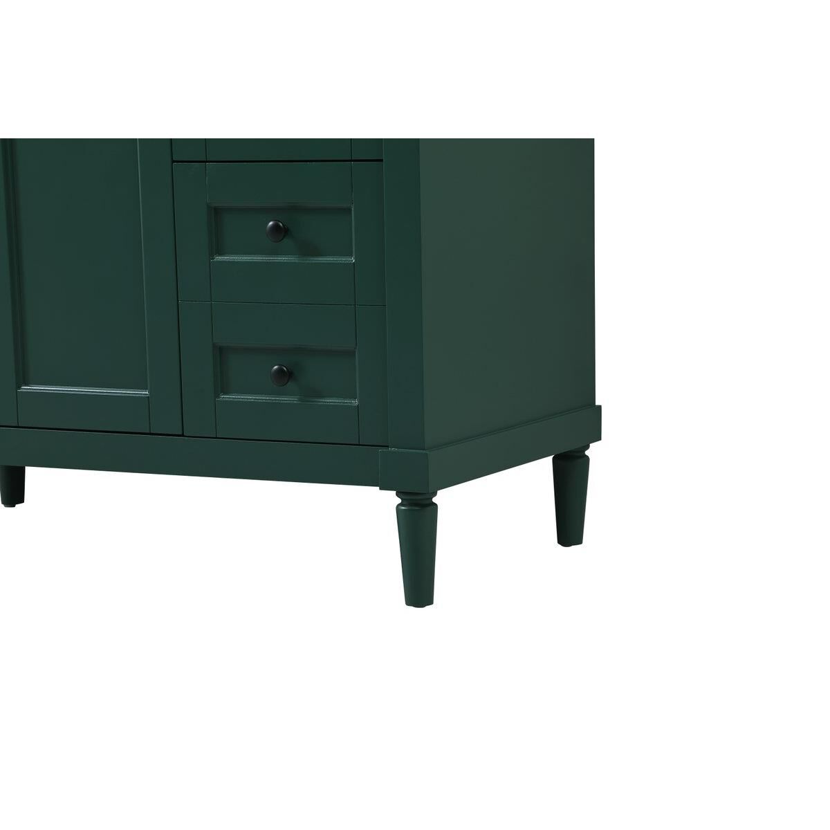 Shown in Green finish and No Backsplash accent