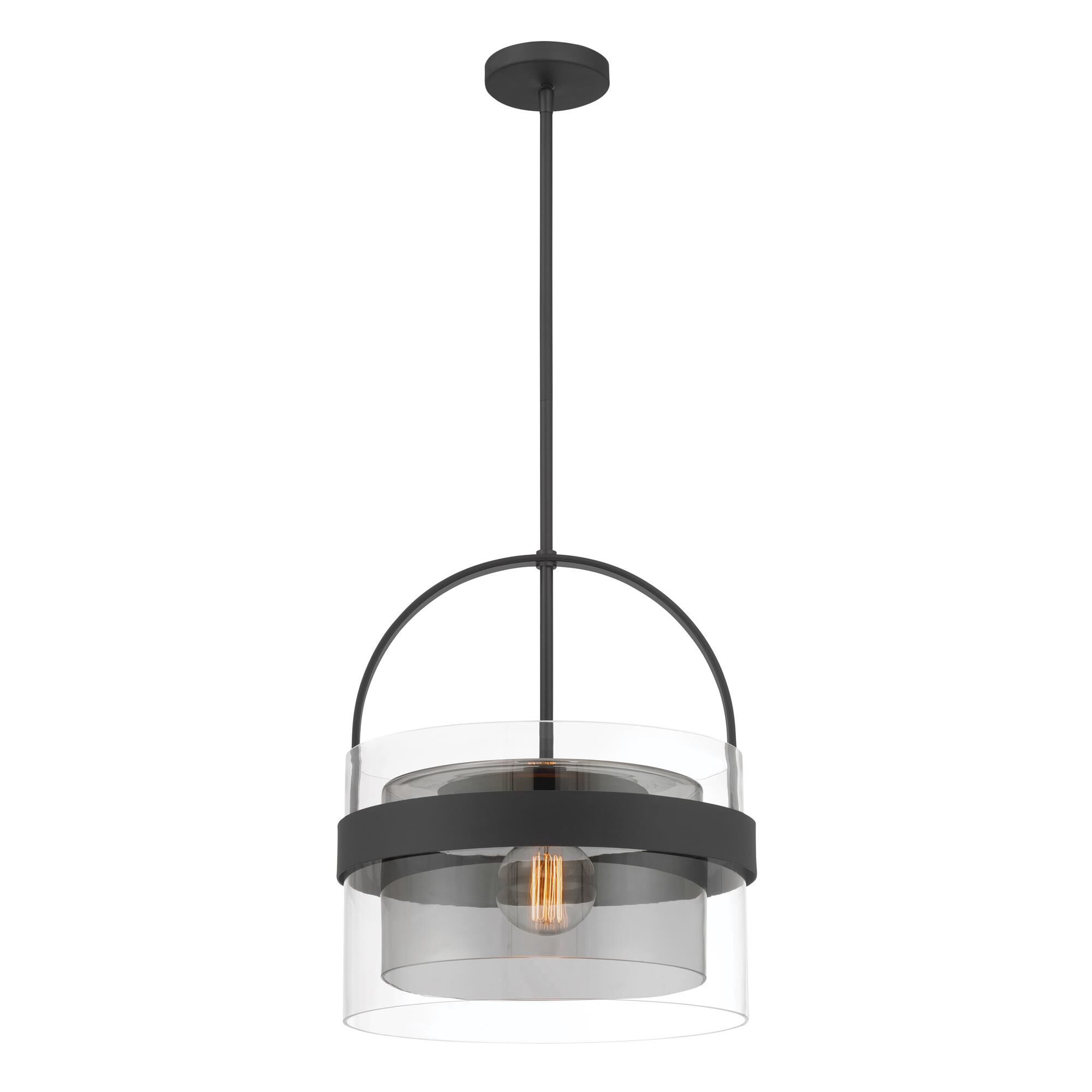 Shown in Dark Matte Black finish and Clear and Grey glass