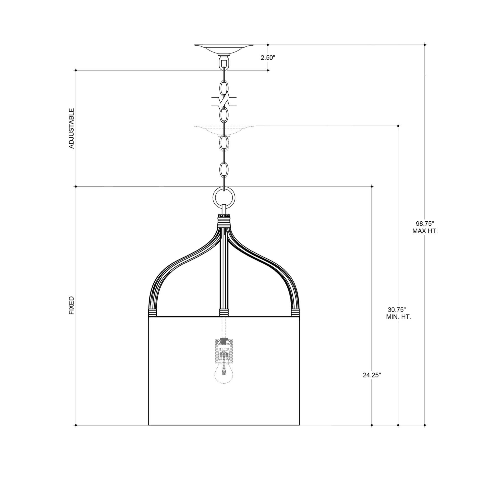 Dunning Large Pendant by Currey and Company