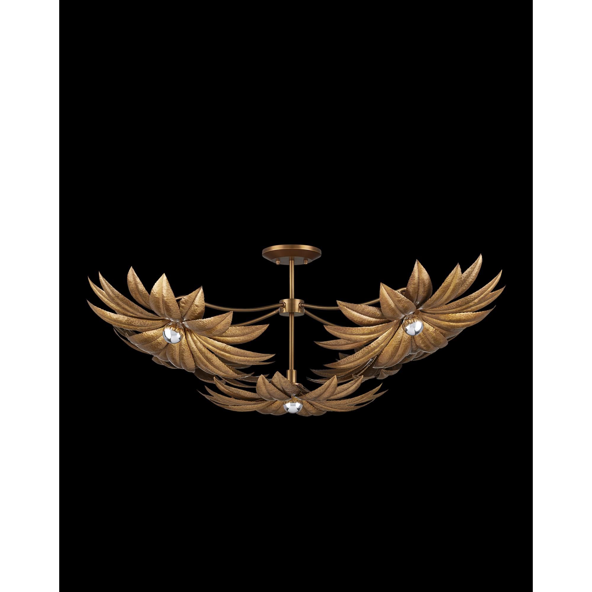 Alithea 45 Inch Semi Flush Mount by Currey and Company