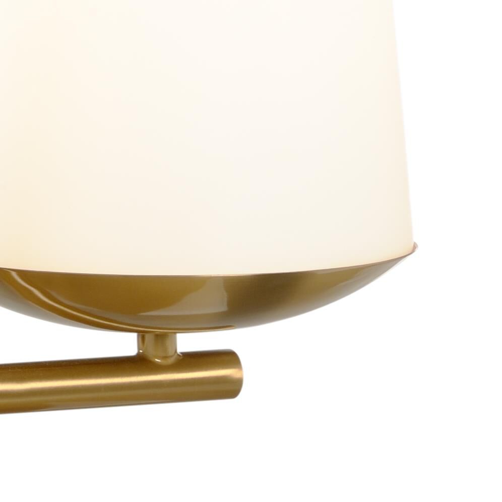 Shown in Antique Brass - Matte White finish