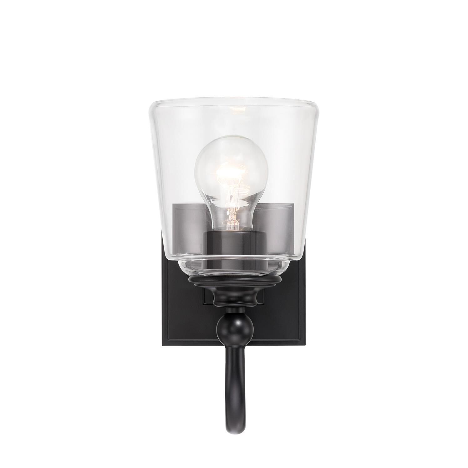 Shown in Coal finish and Clear glass