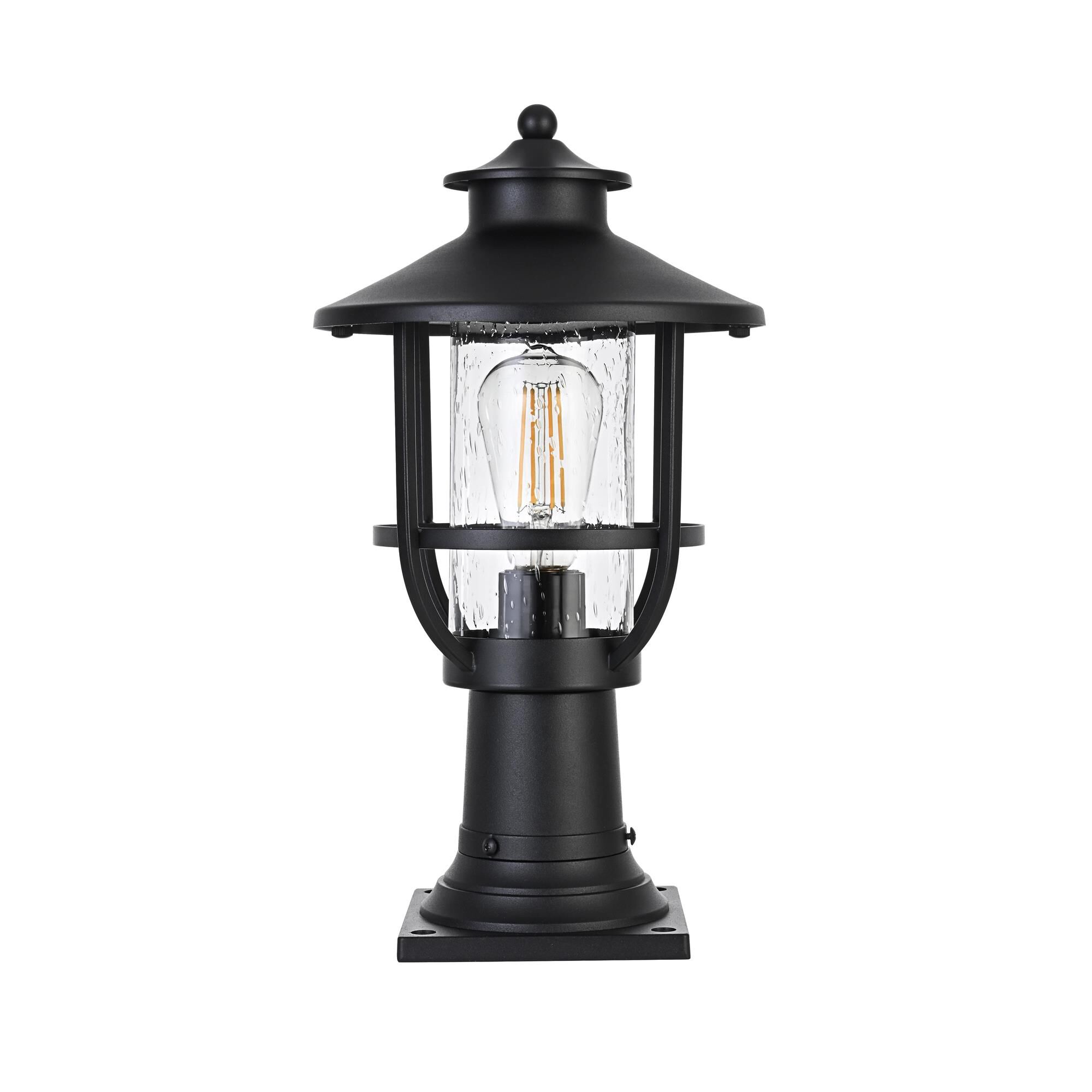 Janney 17 Inch Outdoor Post Lamp by Elegant Lighting