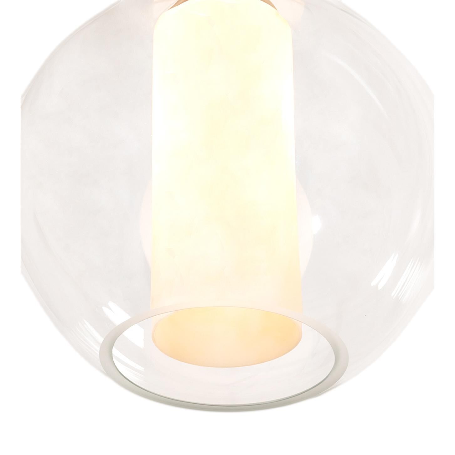 Shown in Bronze Finish finish and Beige;Clear glass