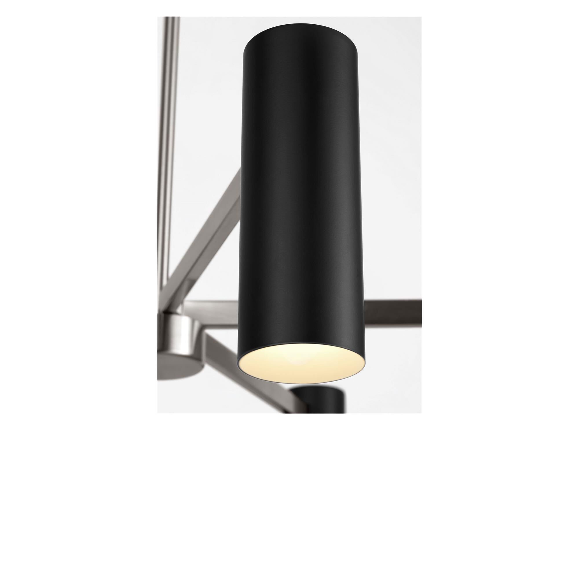 Shown in Brushed Nickel finish and Metal shade