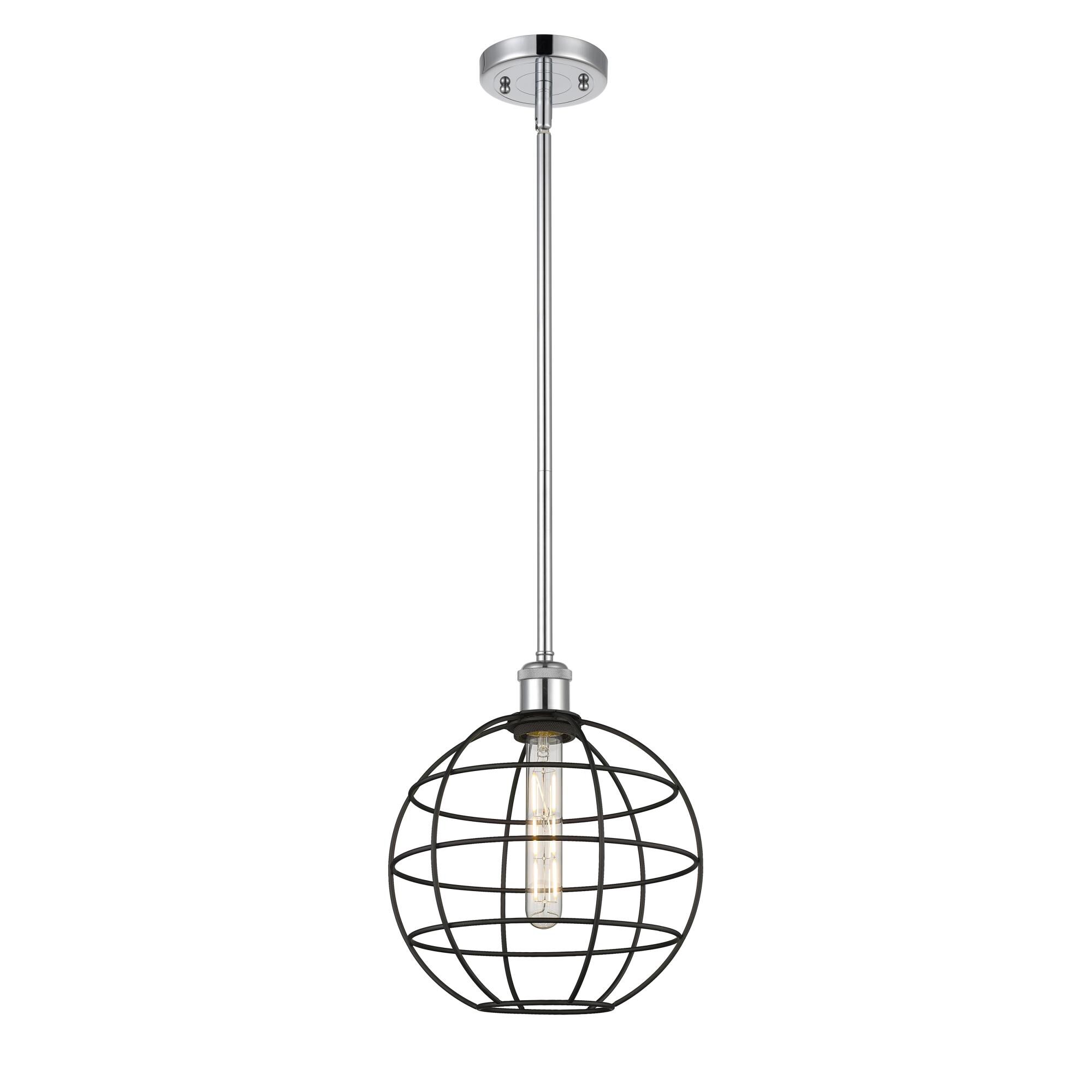 Shown in Polished Chrome finish and Matte Black shade