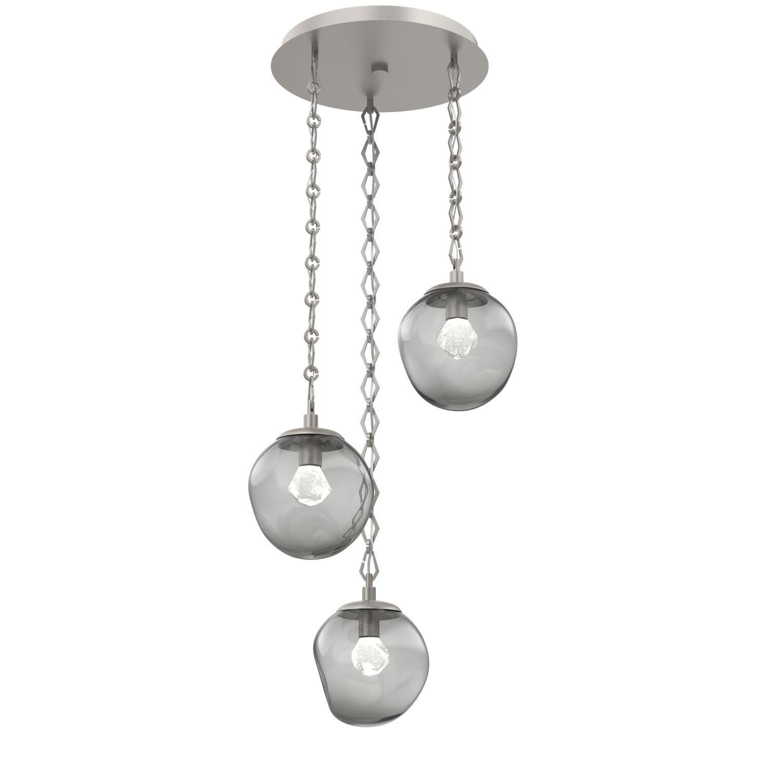 Shown in Beige Silver finish and Smoke glass