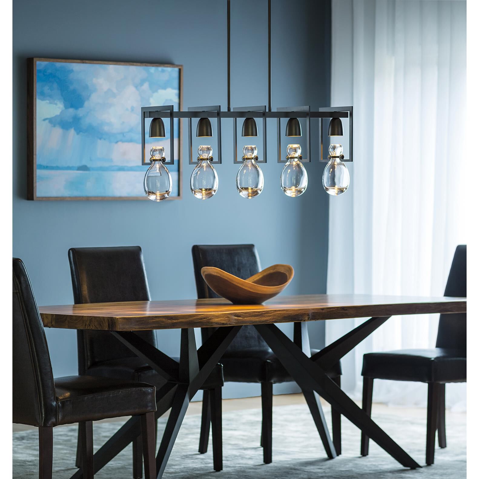 Apothecary 41 Inch Linear Suspension Light by Hubbardton Forge