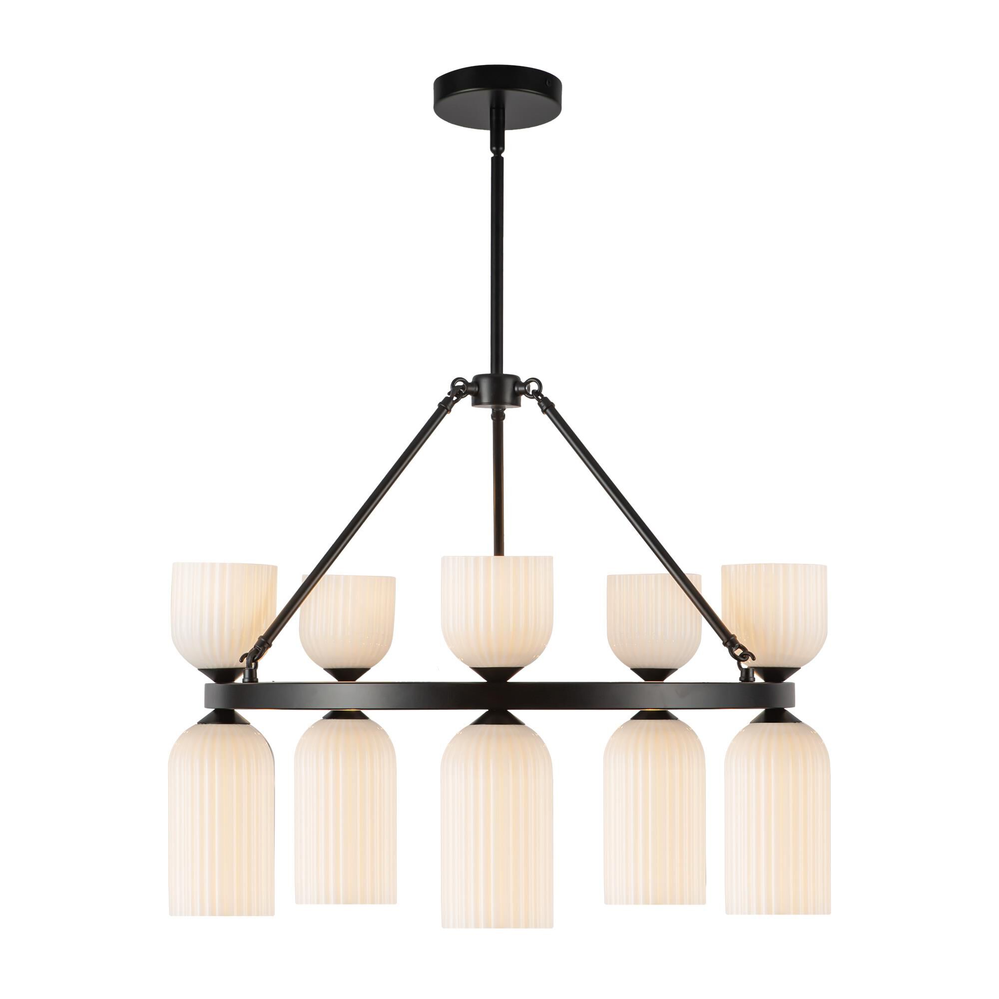 Nelly 26 Inch Chandelier by Alora Mood