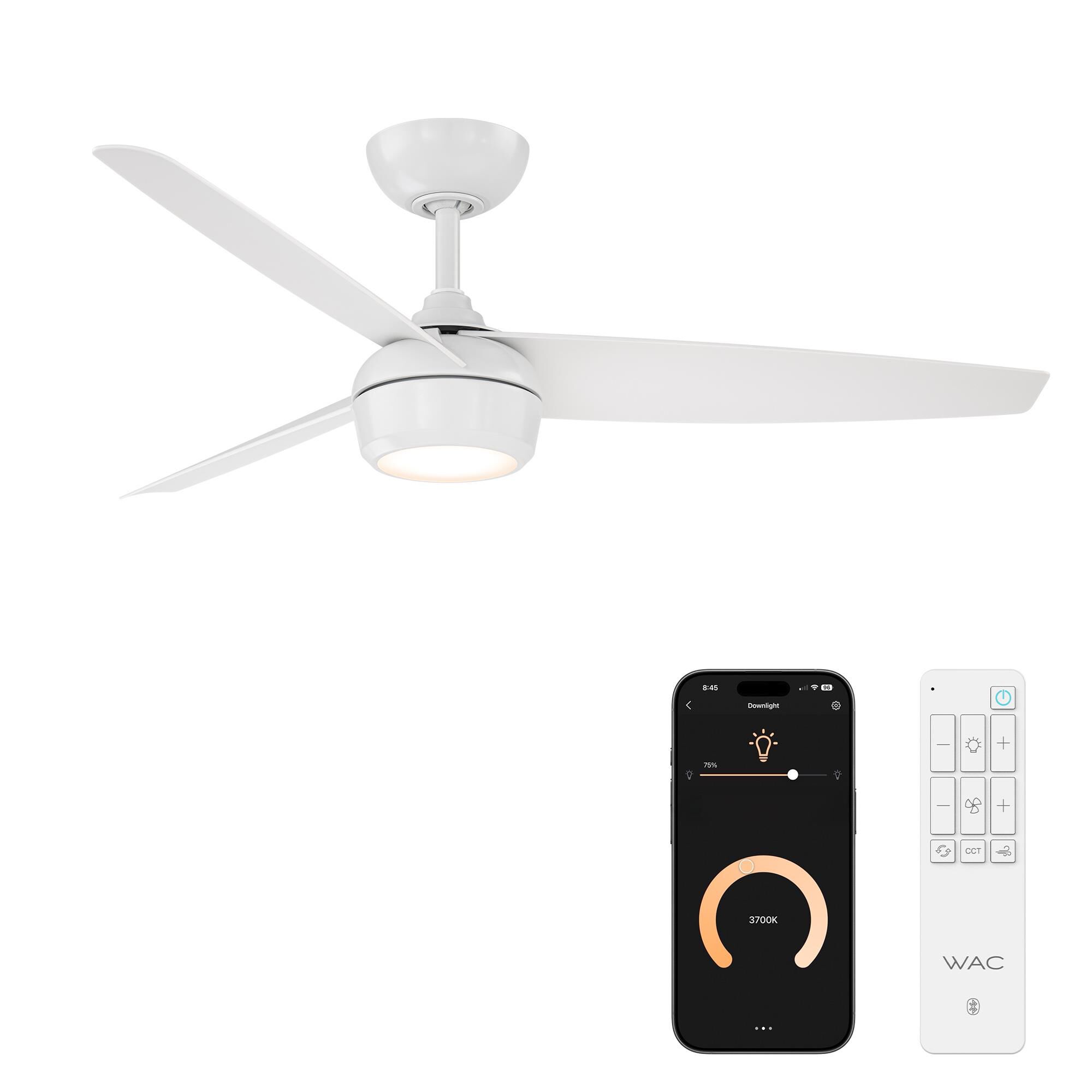 Shown in Matte White finish