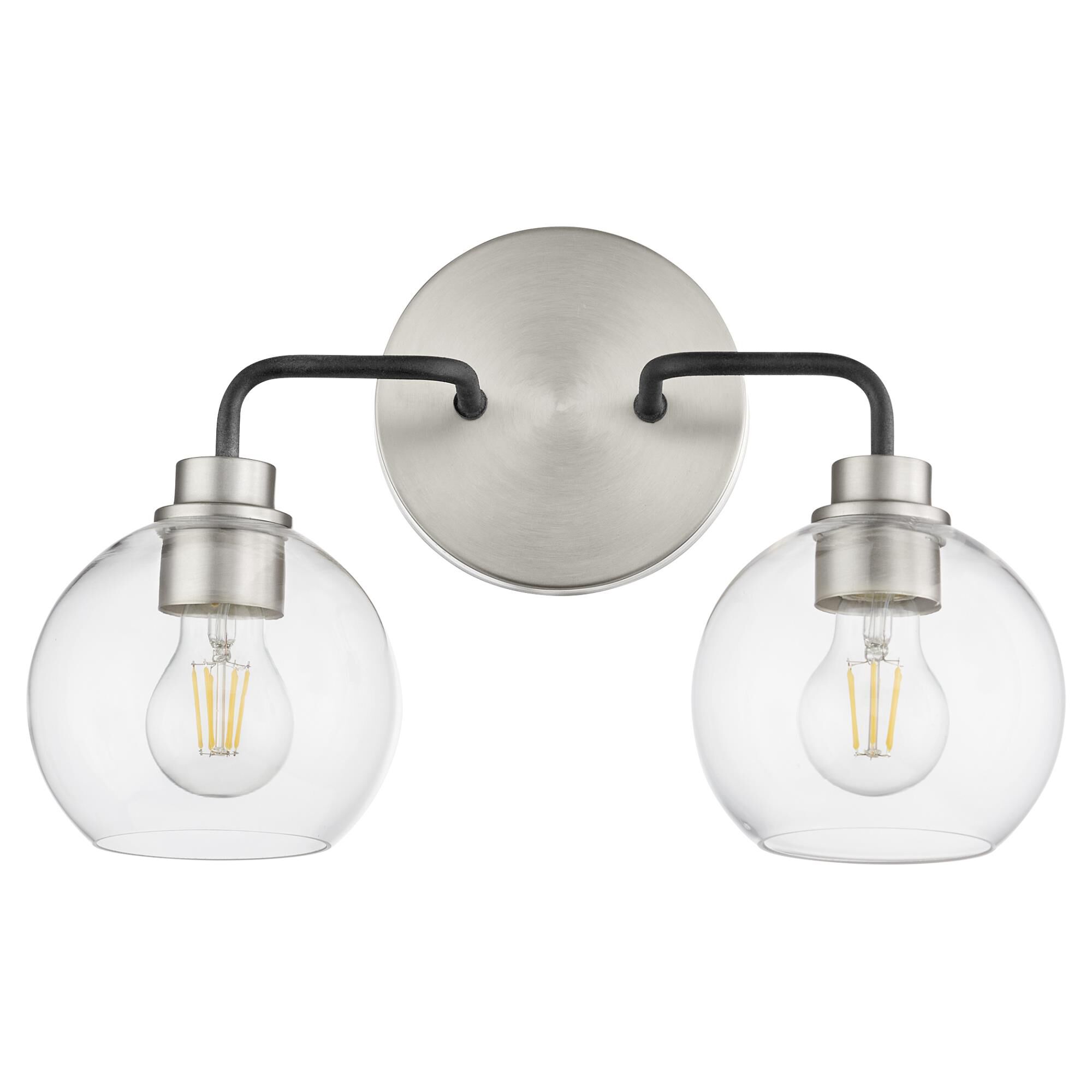 Shown in Textured Black with Satin Nickel finish