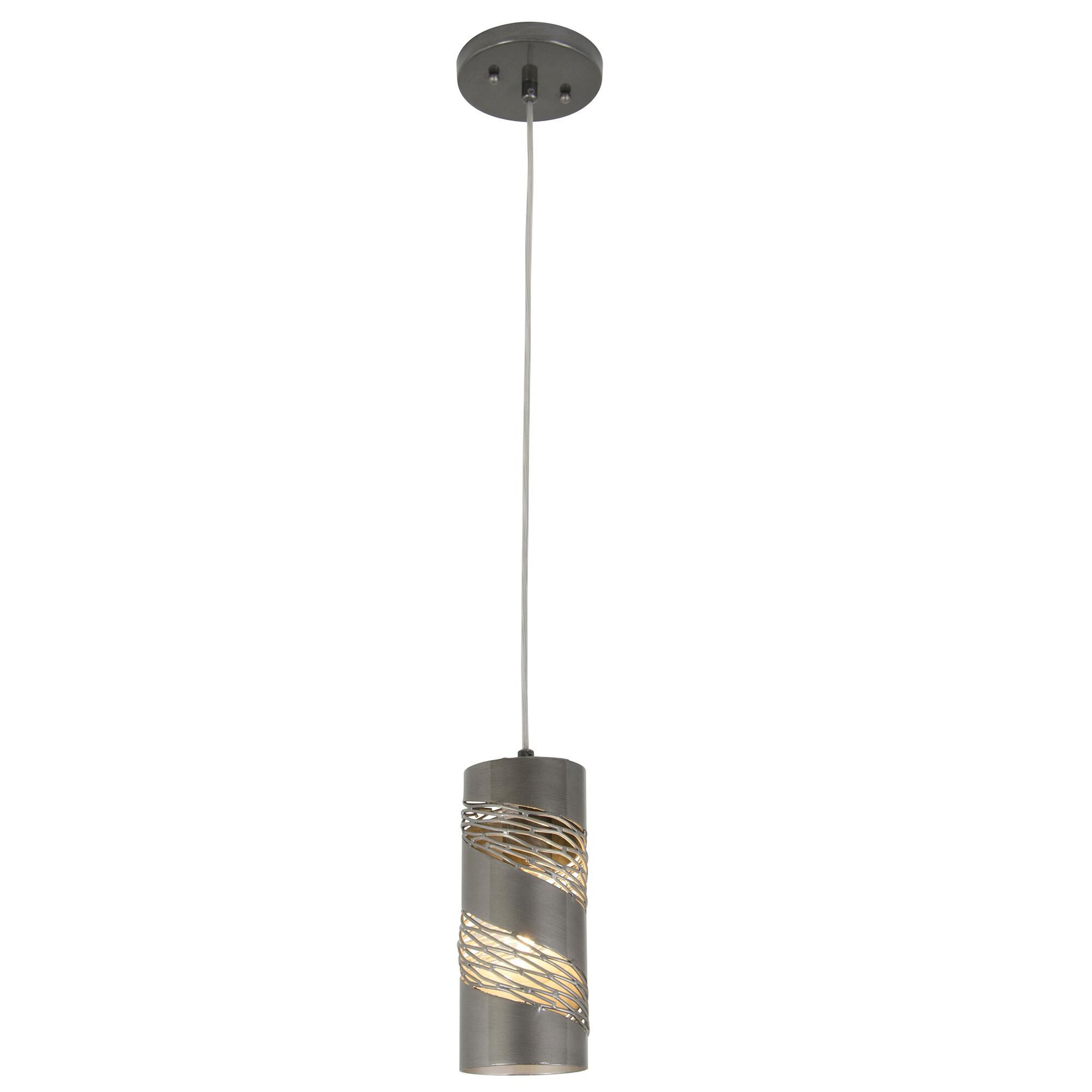 Shown in Steel finish and Steel glass and Hand-Forged Recycled Steel shade