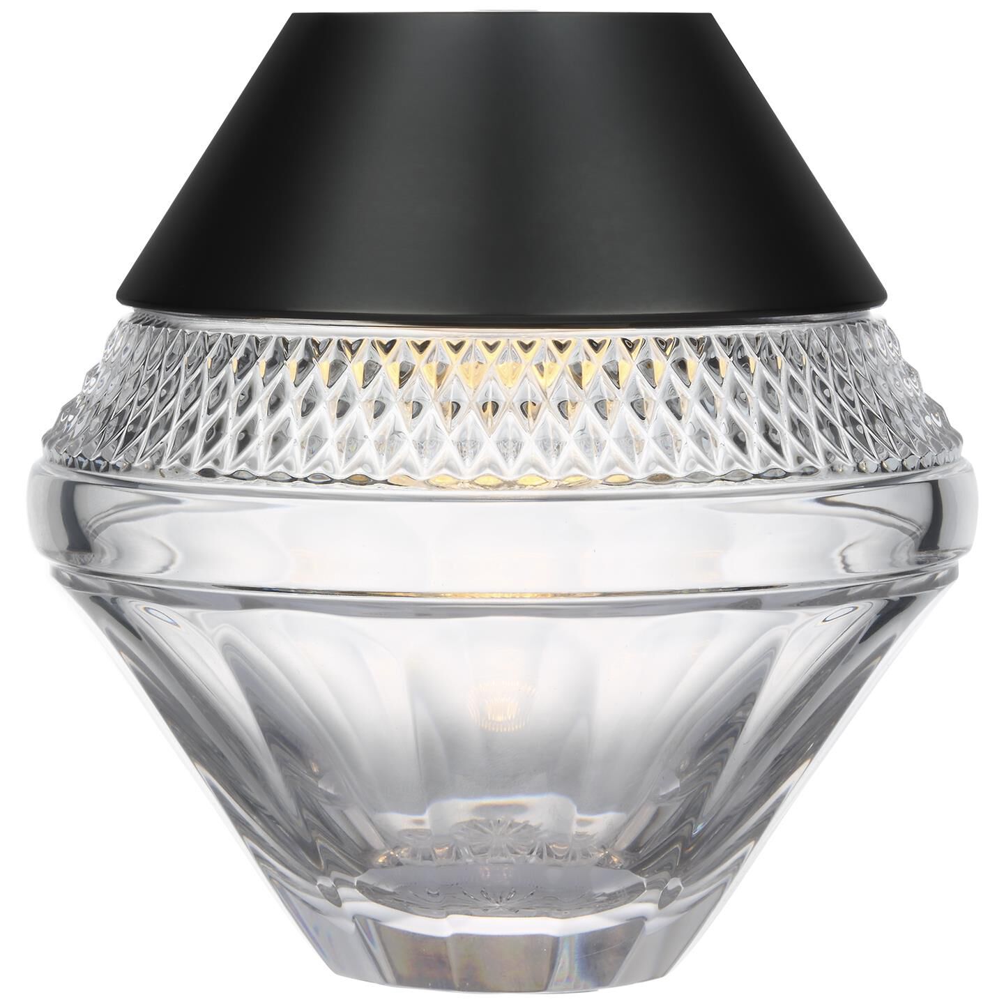 Shown in Bronze finish and Clear crystal