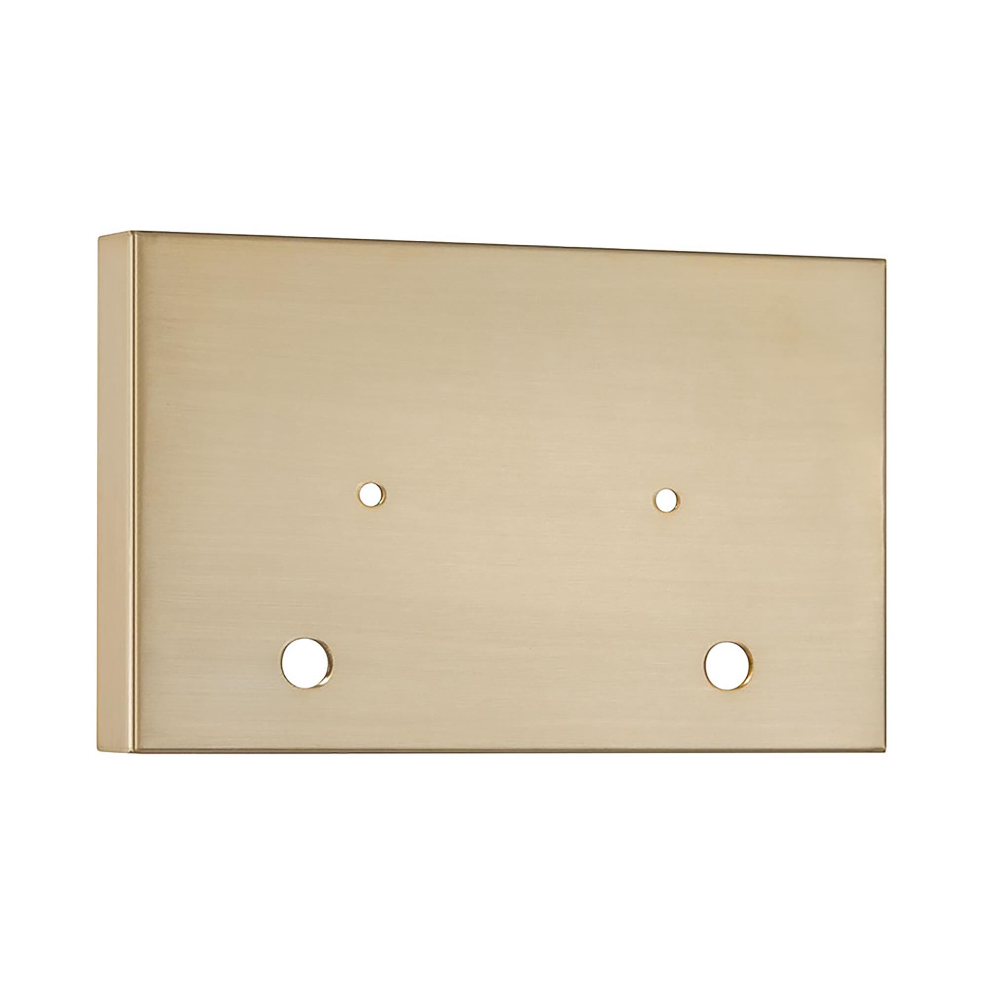 Shown in Modern Gold finish and Clear glass