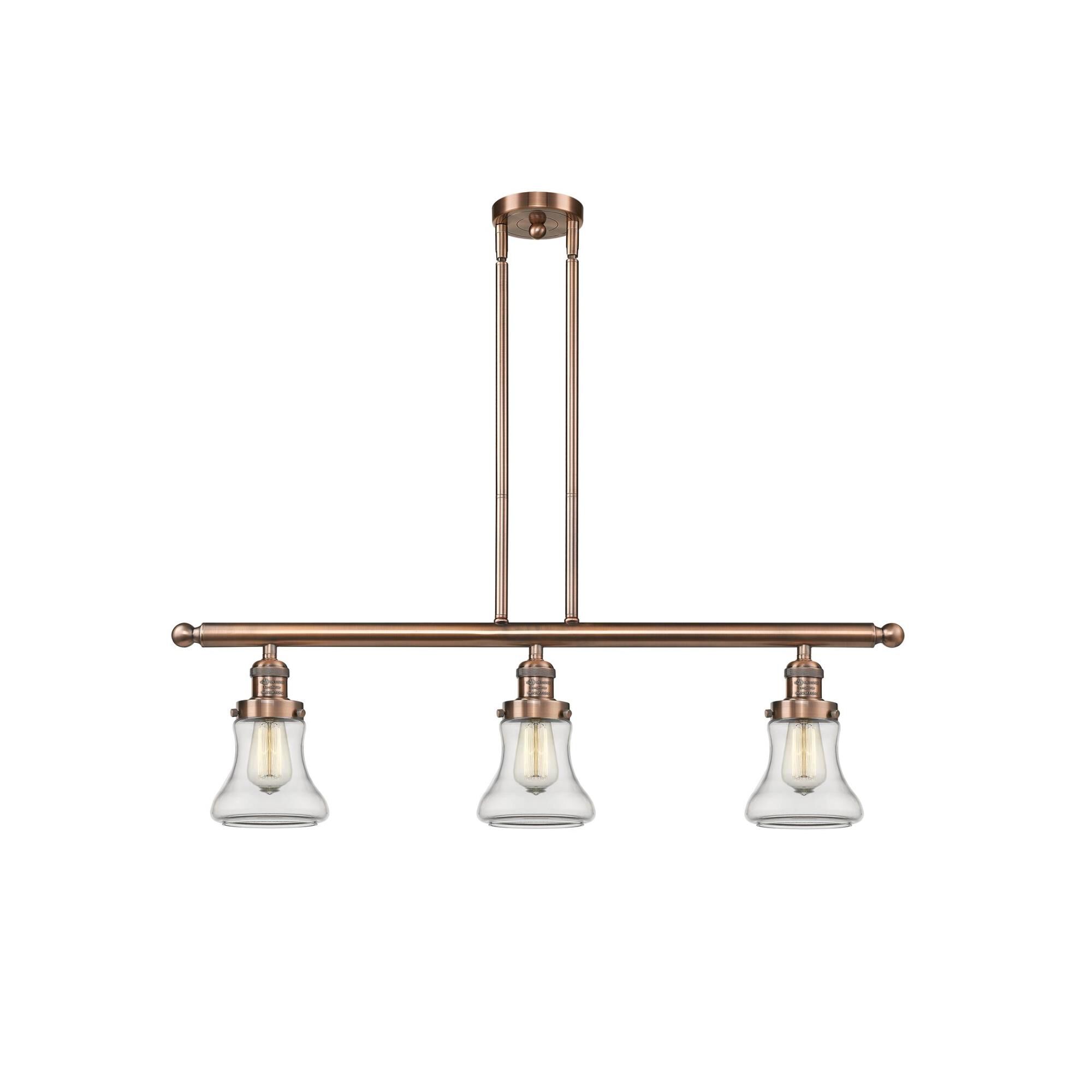 Bruno Marashlian Bellmont 36 Inch 3 Light Linear Suspension Light by Innovations Lighting