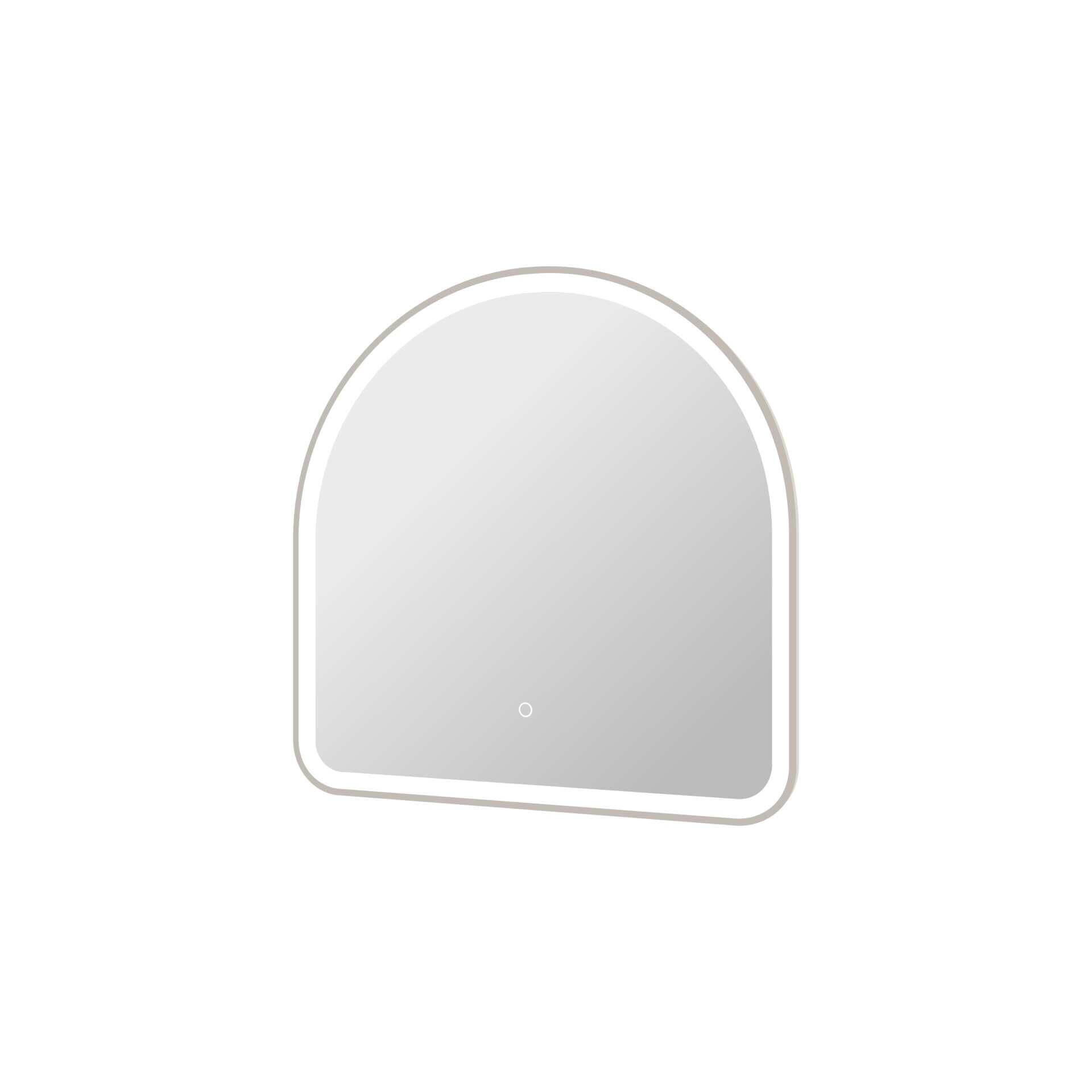Harmoni 30 Inch Arched LED Lighted Mirror by Elegant Decor