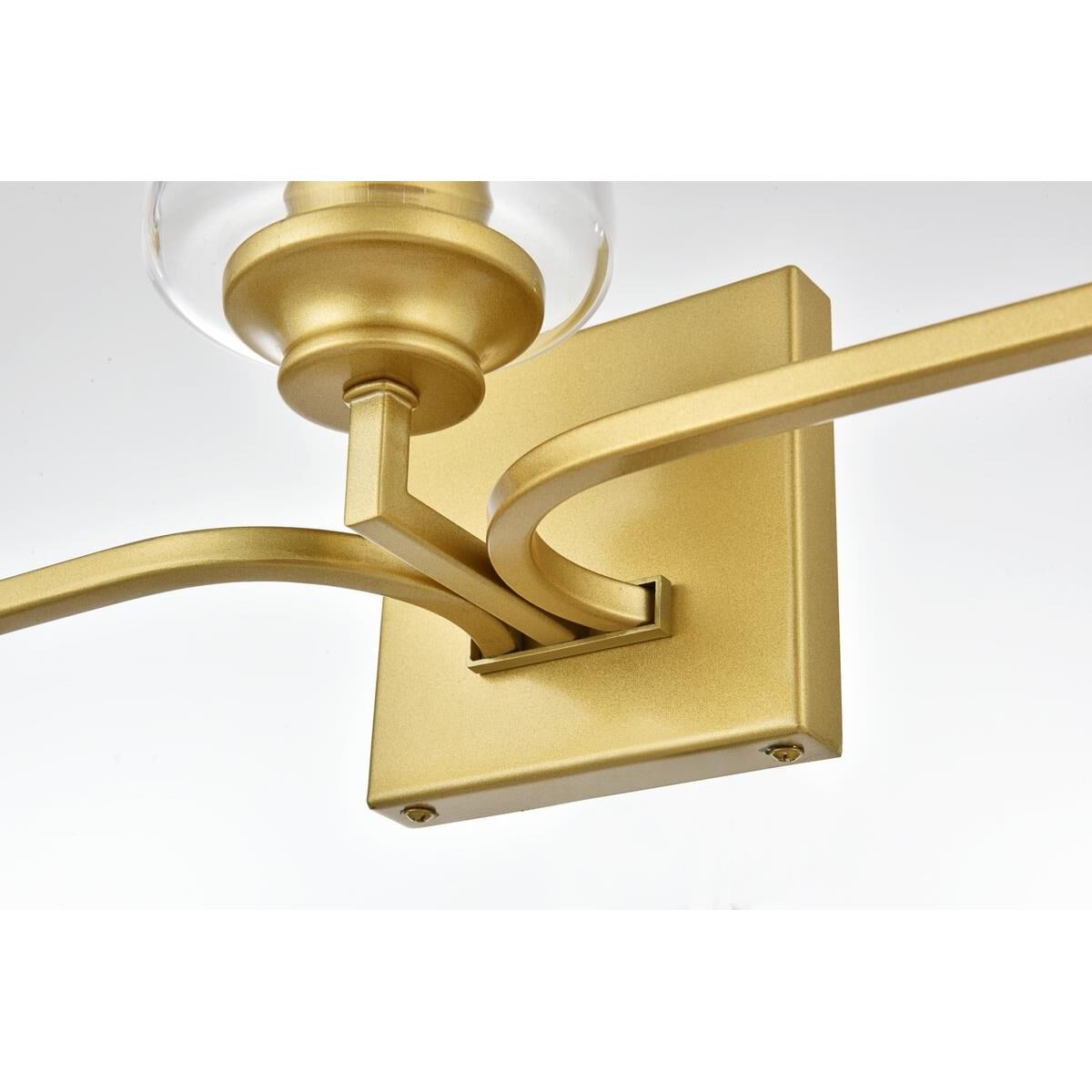 Shown in Brass  finish and Clear glass