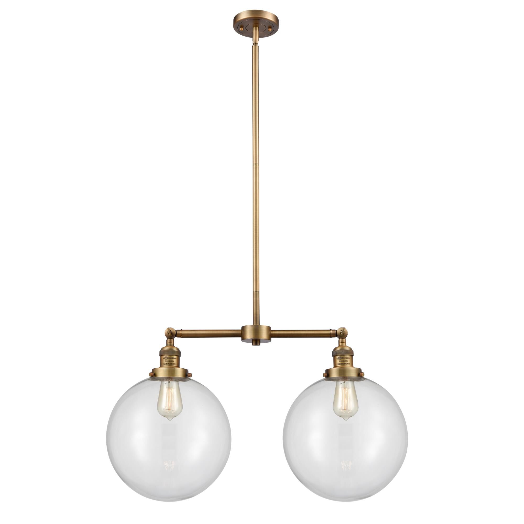 Bruno Marashlian XX-Large Beacon 27 Inch 2 Light Linear Suspension Light by Innovations Lighting