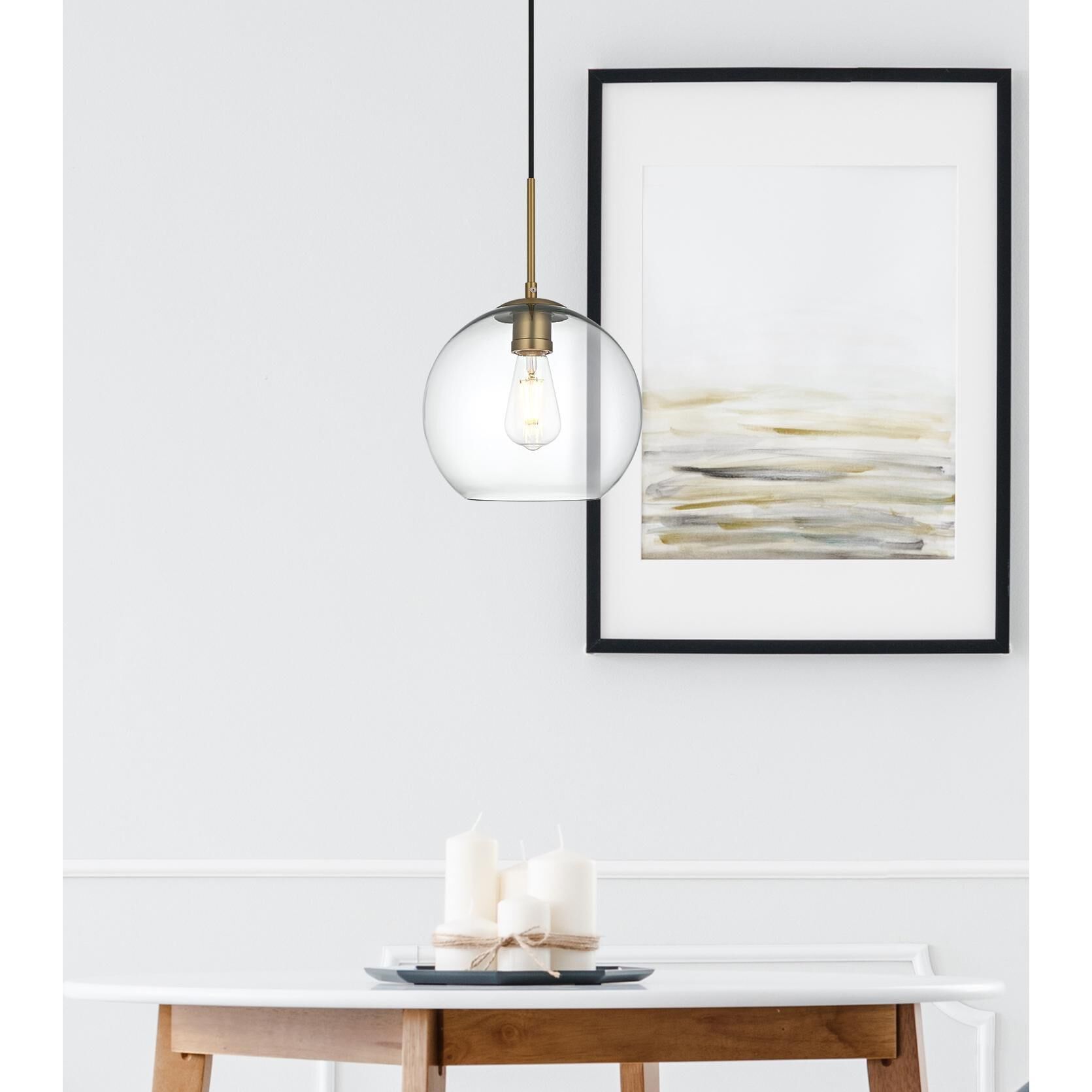 Baxter 10 Inch Mini Pendant by Elegant Lighting