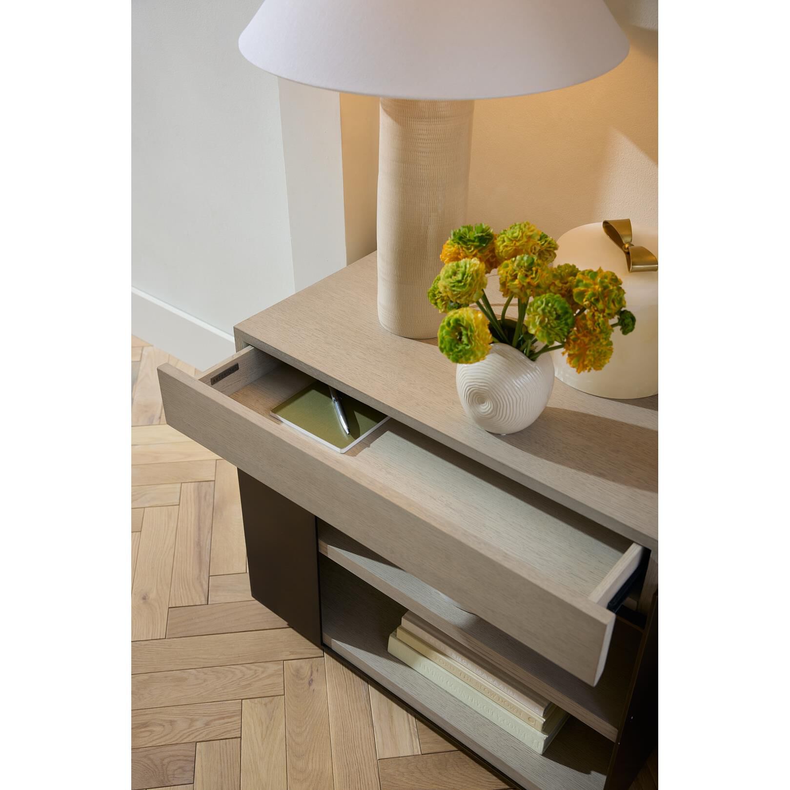 Shown in Smoke finish