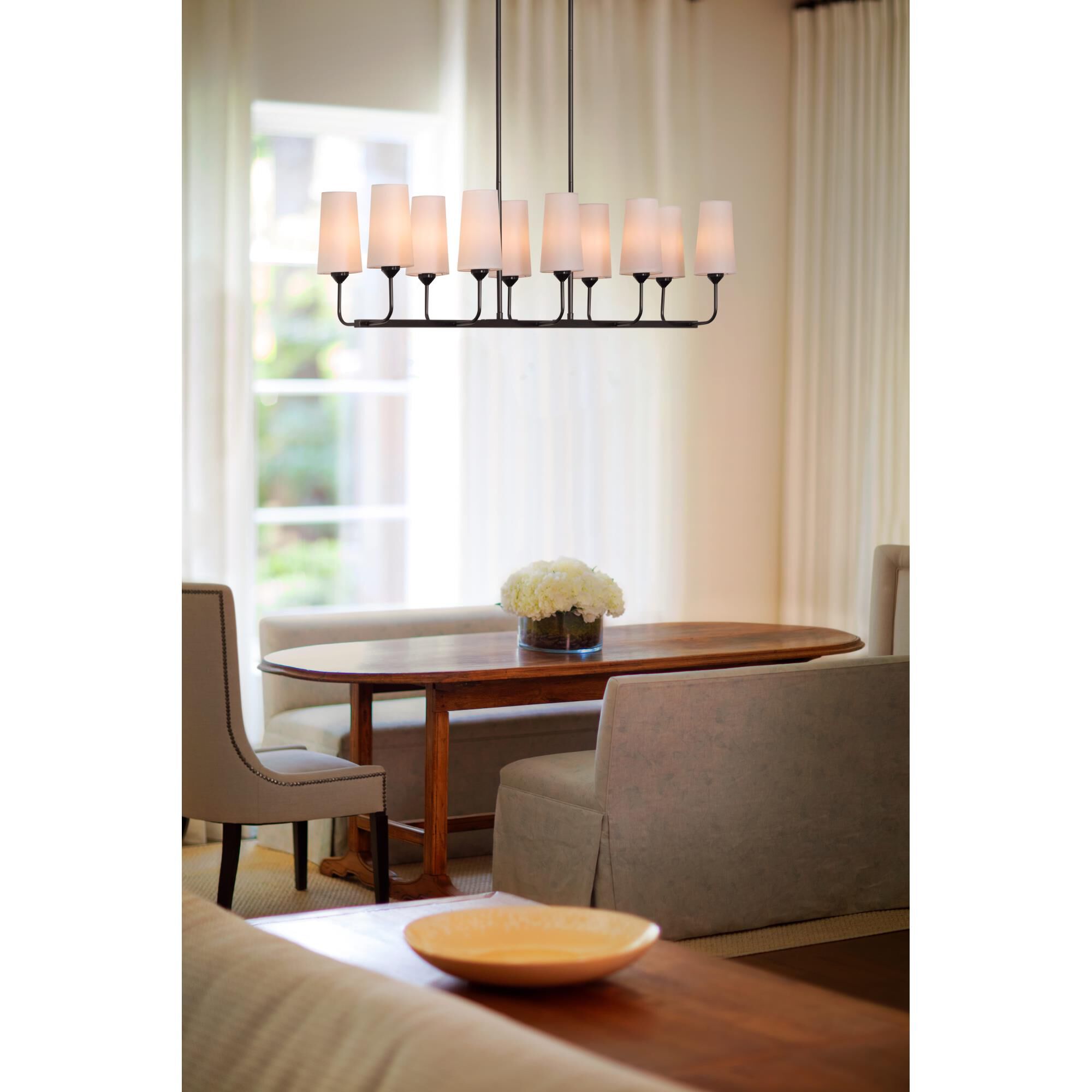 Shown in Black Oxide finish and Natural Paper shade