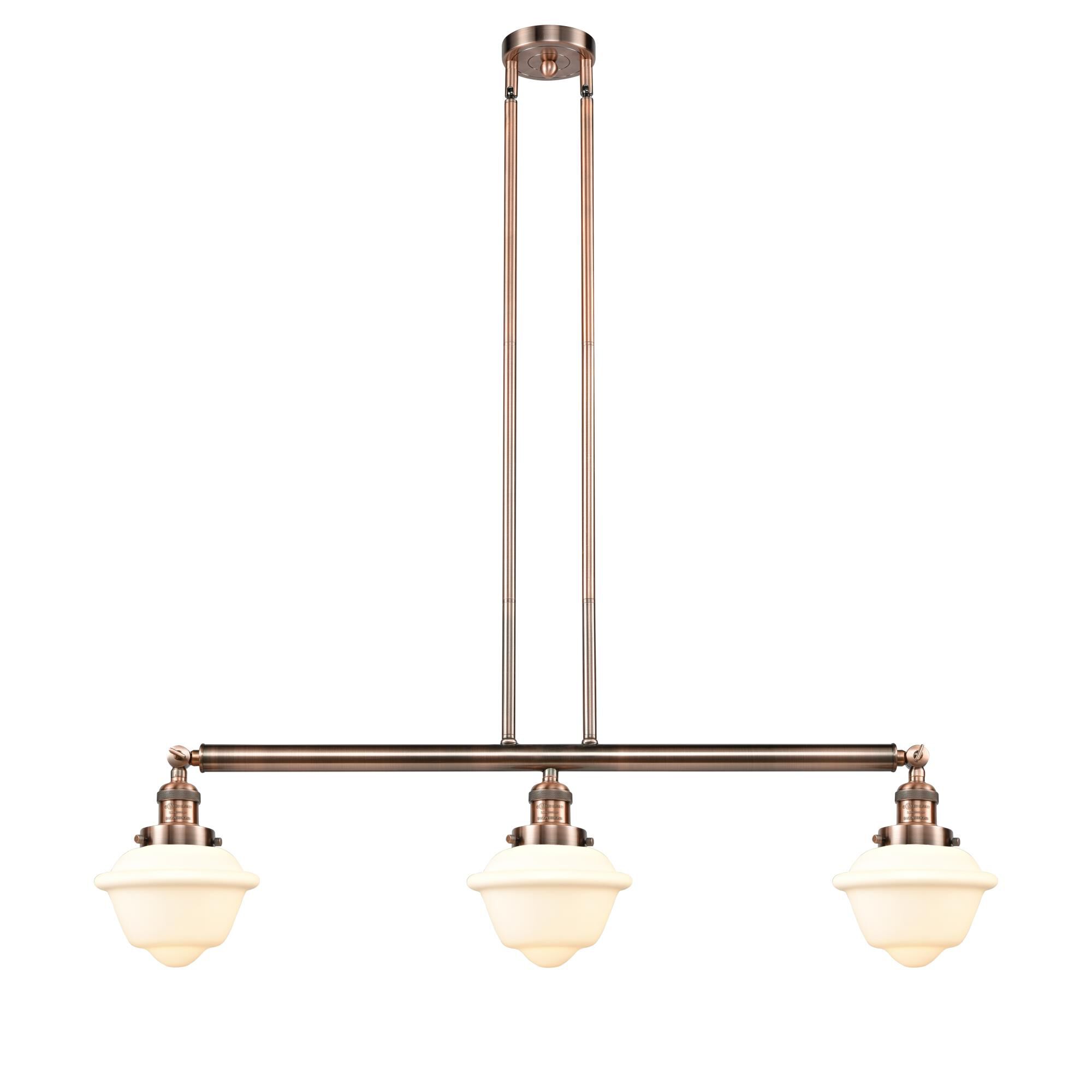 Bruno Marashlian Small Oxford 40 Inch 3 Light Linear Suspension Light by Innovations Lighting