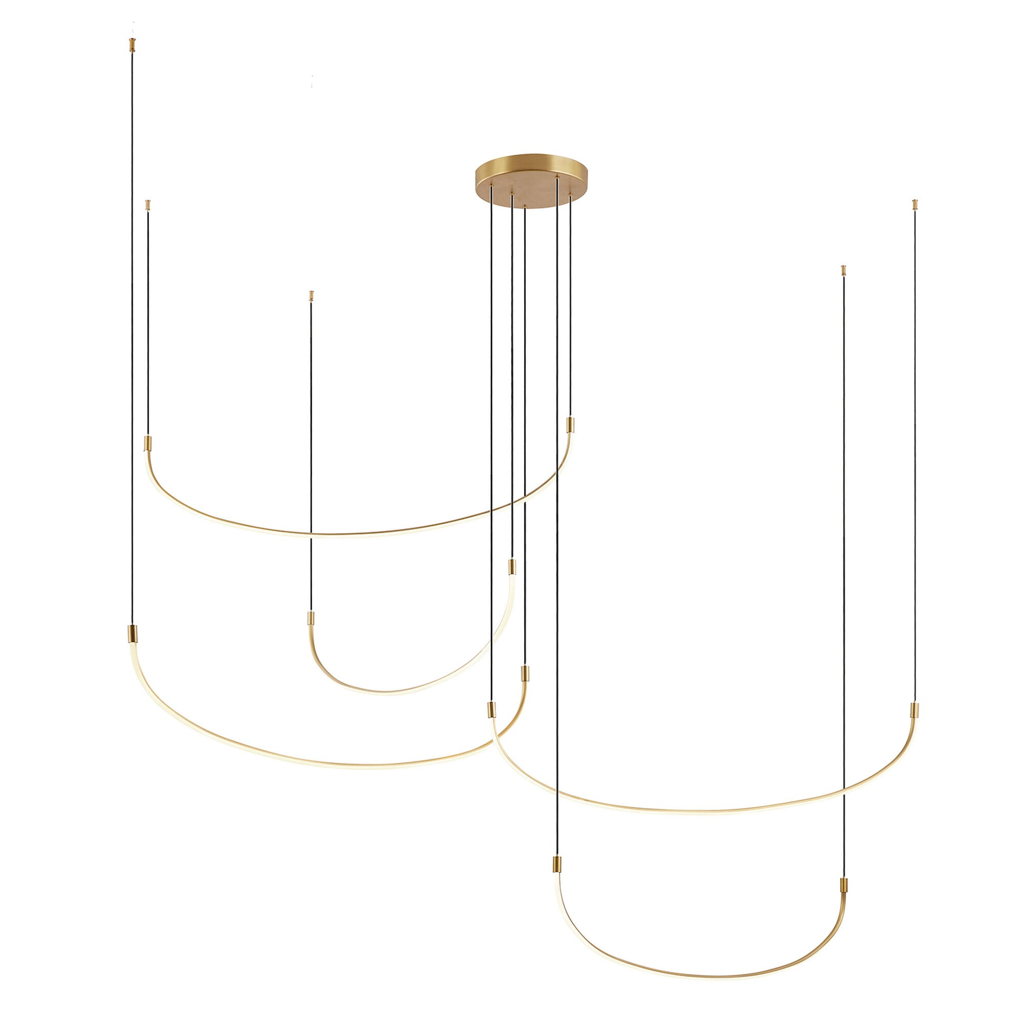 Shown in Brushed Gold finish