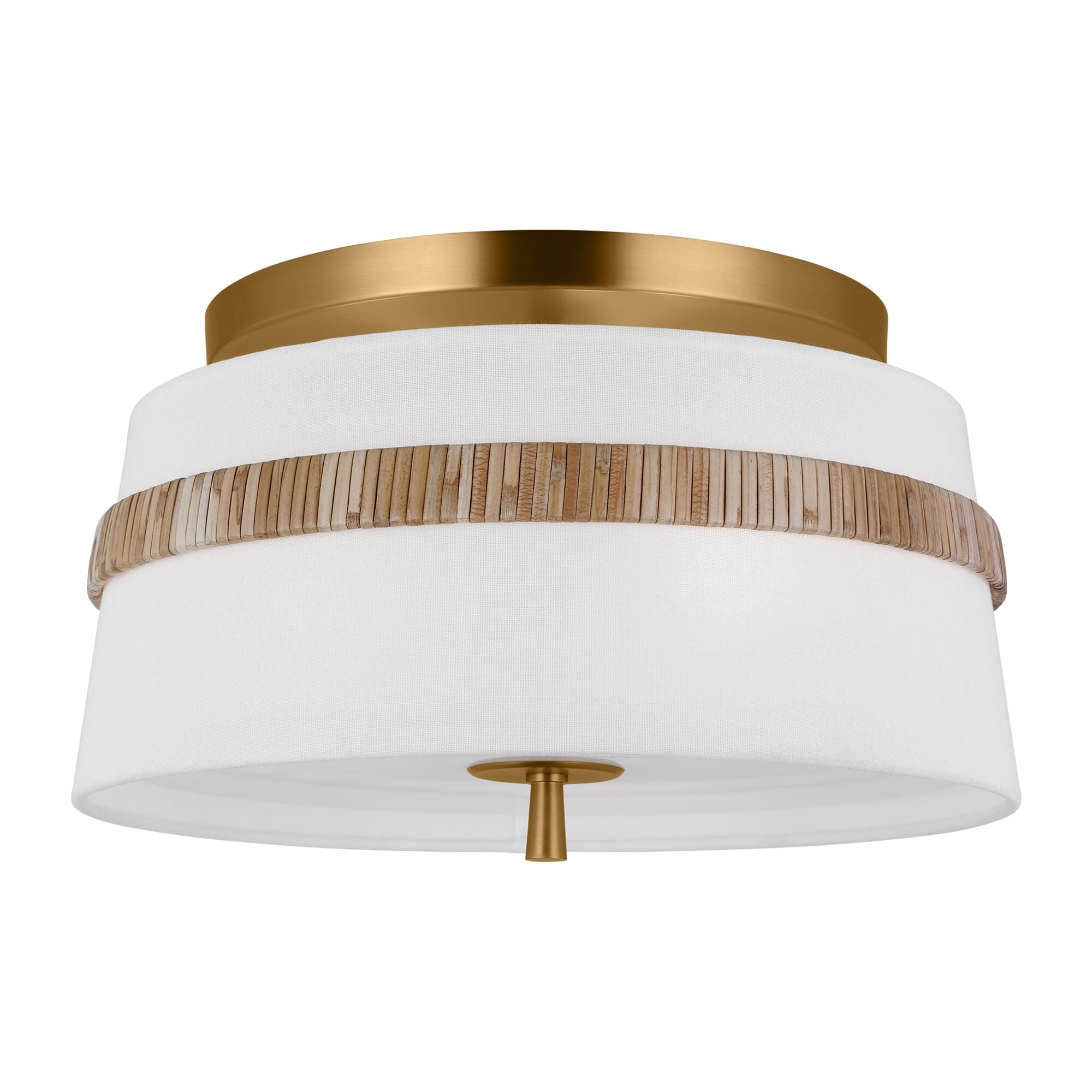 Alexa Hampton Cordtlandt 14 Inch 3 Light Semi Flush Mount,