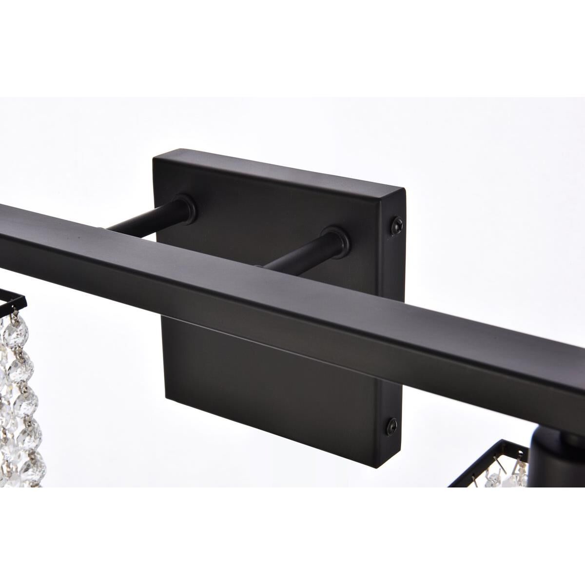 Shown in Black finish and Royal Cut Clear crystal