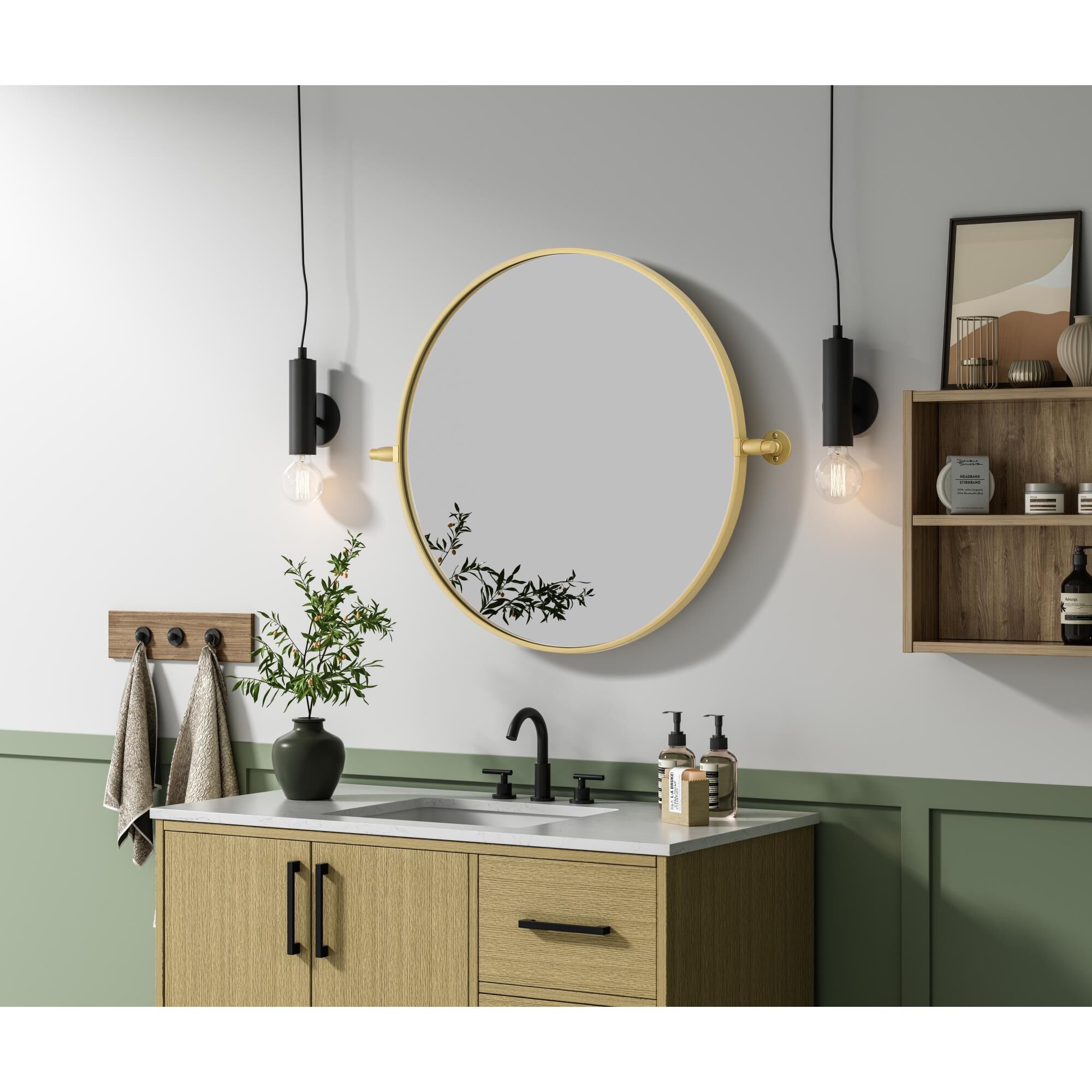 Shown in Brass finish