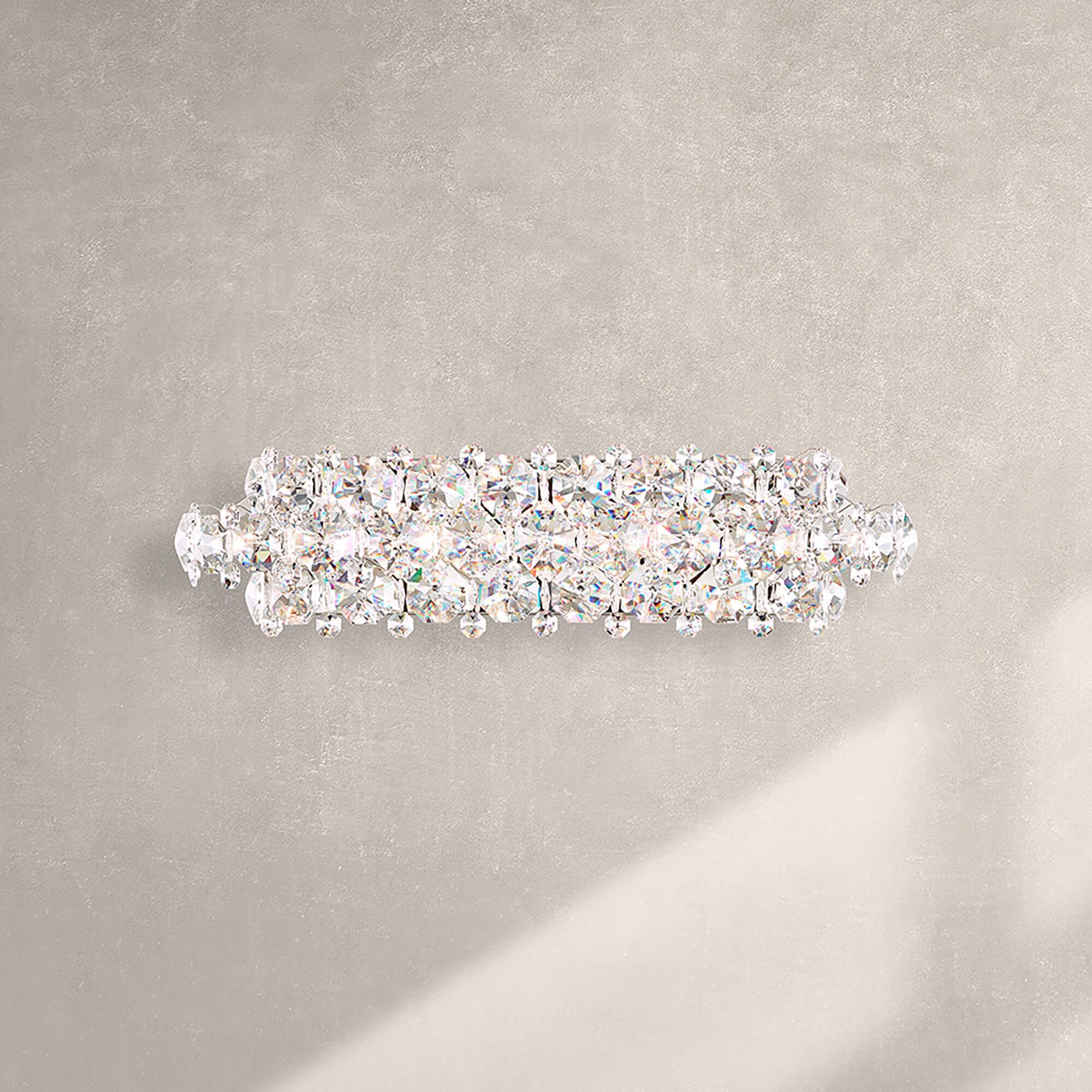 Shown in Polished Stainless Steel finish and Clear Optic crystal