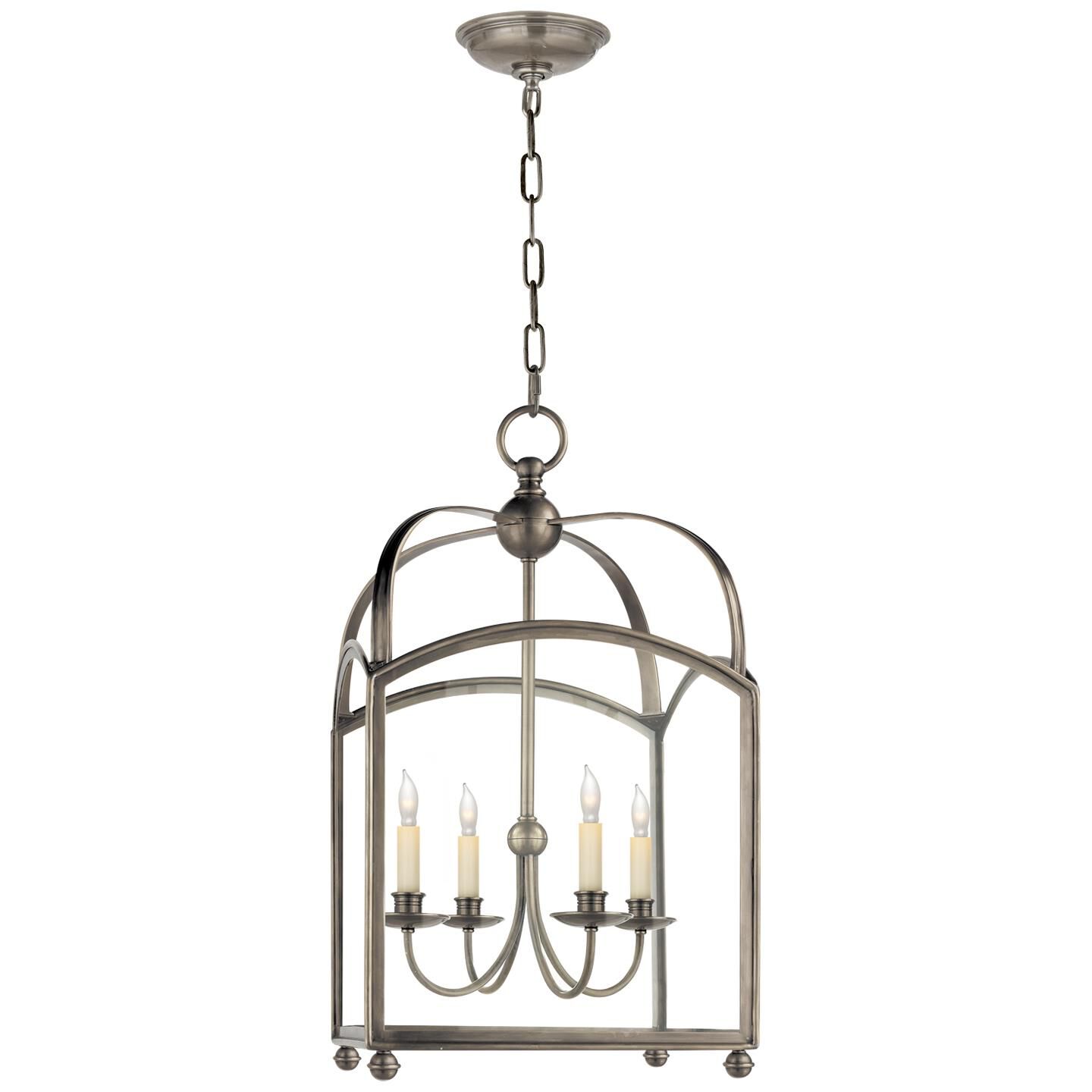 Shown in Antique Nickel finish and Clear glass 