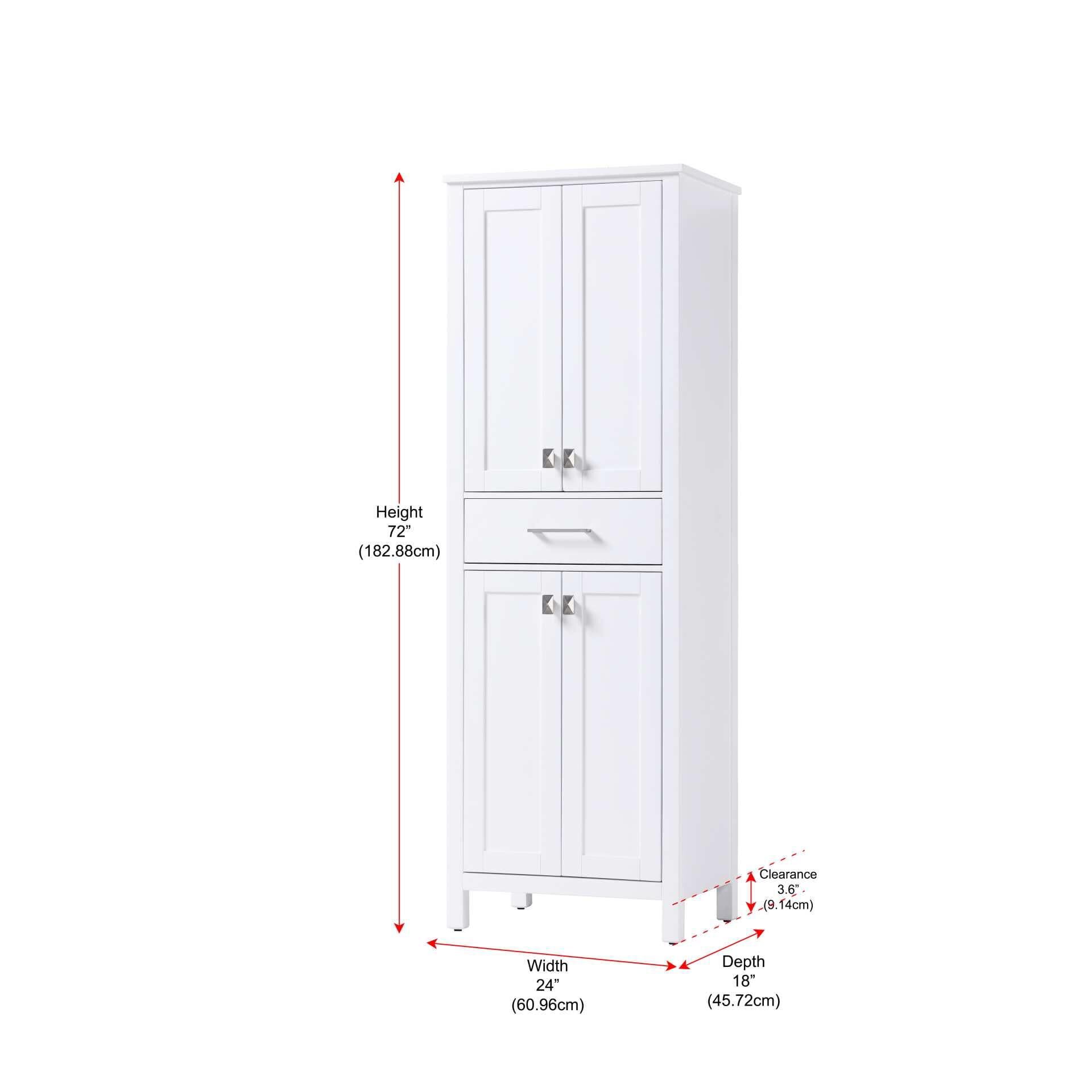 Irene 72 Inch Storage Cabinet by Elegant Decor