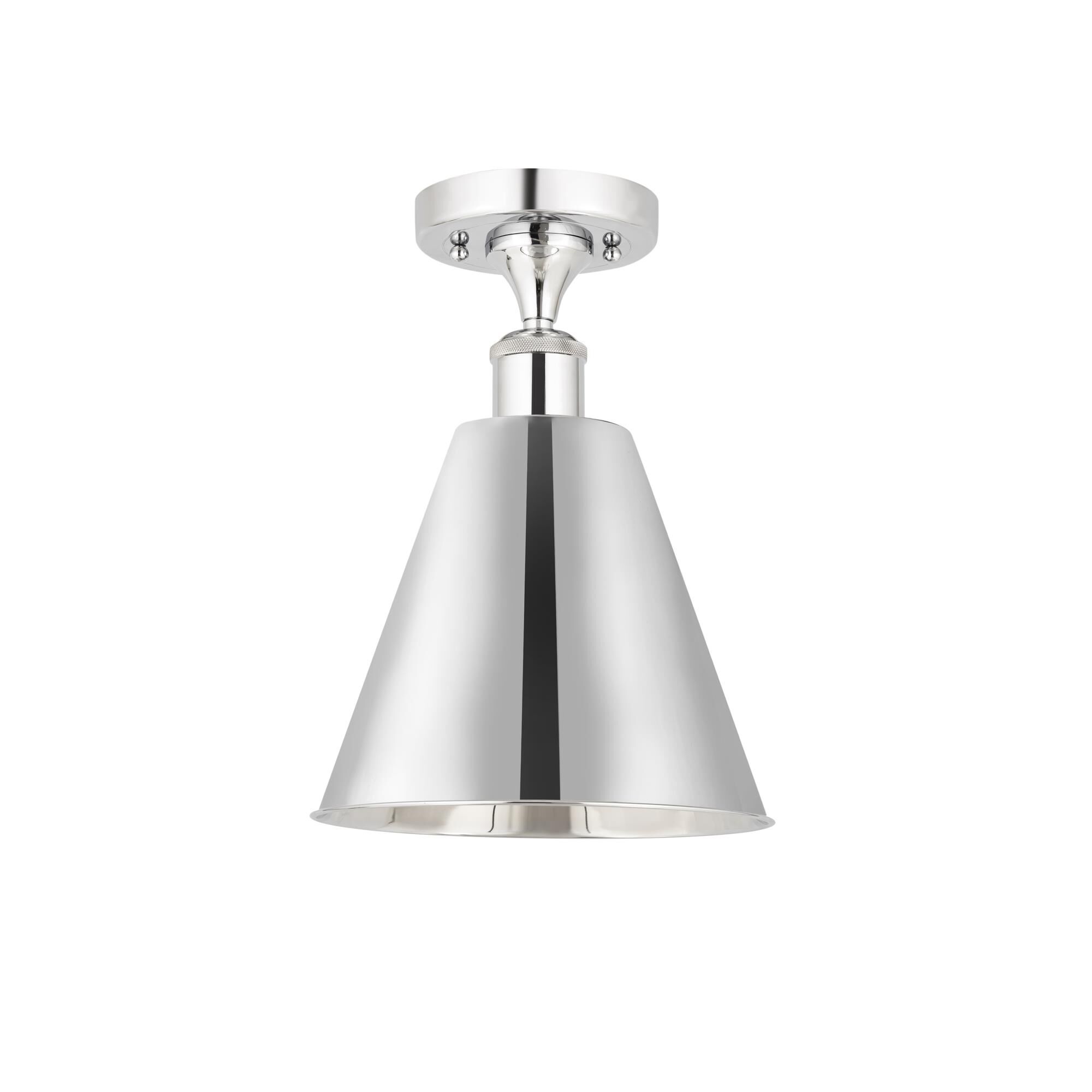 Bruno Marashlian Ballston Cone 8 Inch 1 Light Semi Flush Mount by Innovations Lighting