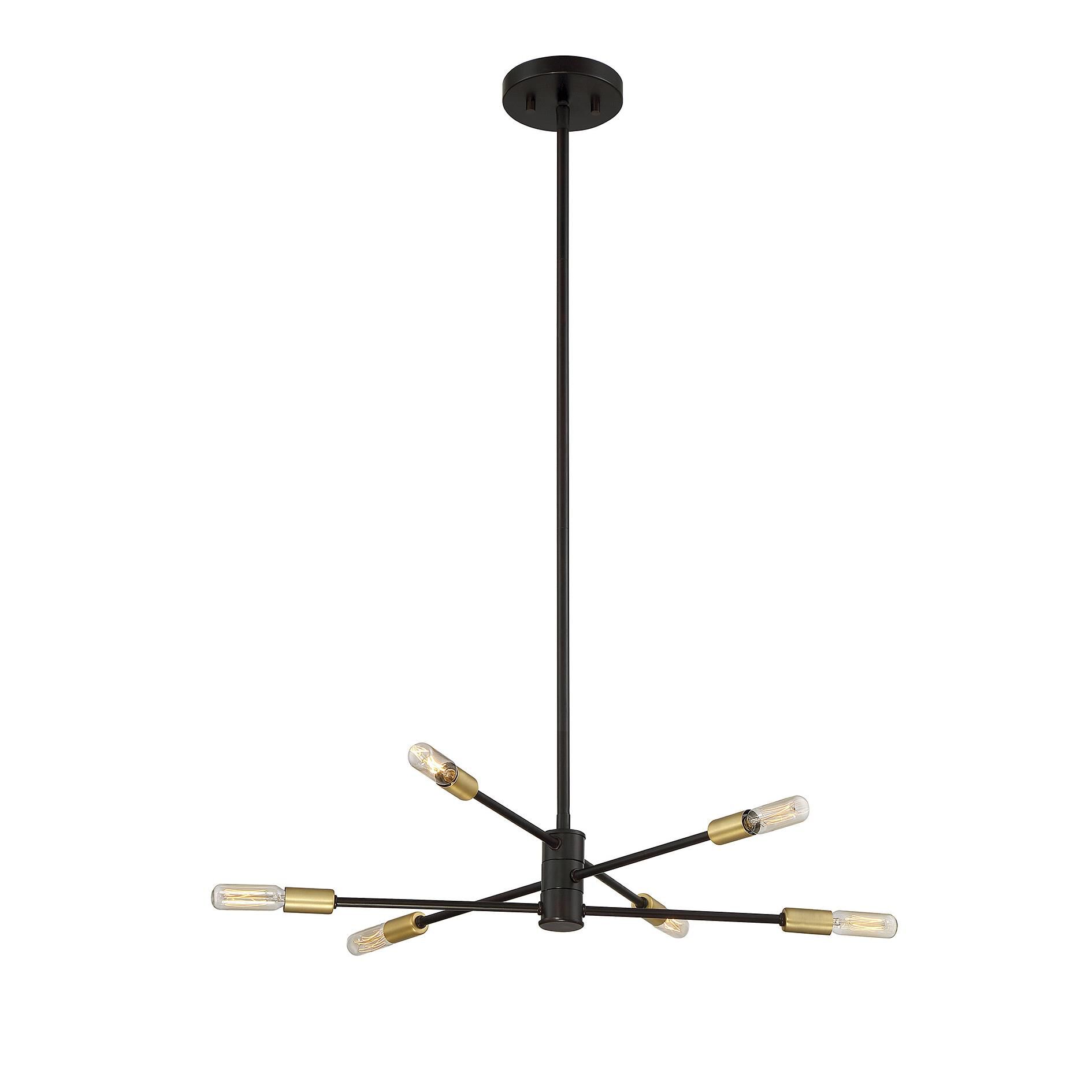Lyrique 21 Inch 6 Light Mini Chandelier by Savoy House