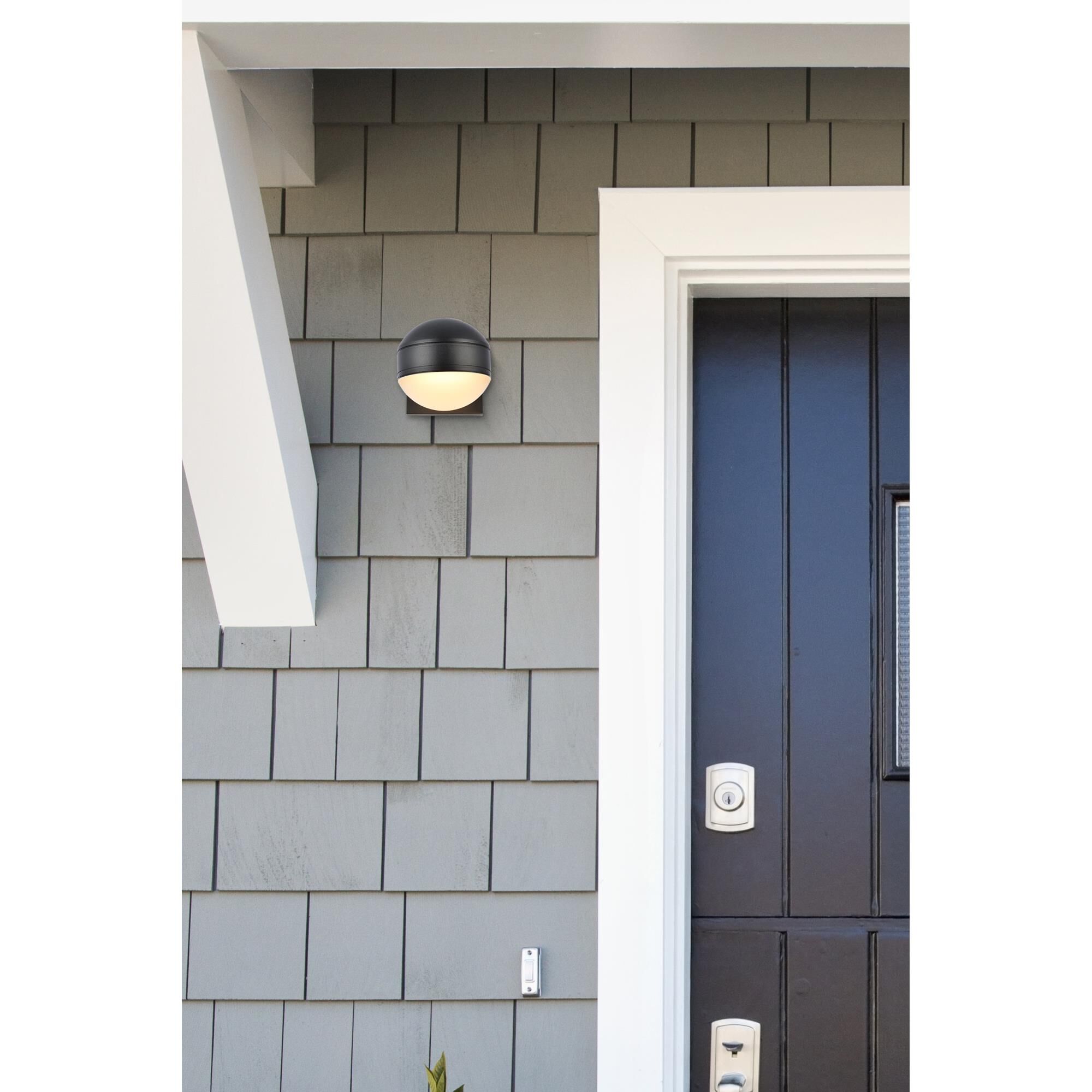 Elegant Lighting Raine 4 Inch Tall LED Outdoor Wall Light