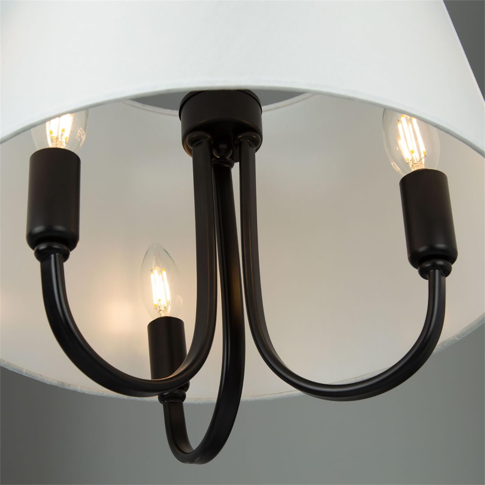 Steven Sabados (S&C) Rhythm 15 Inch 3 Light Semi Flush Mount,