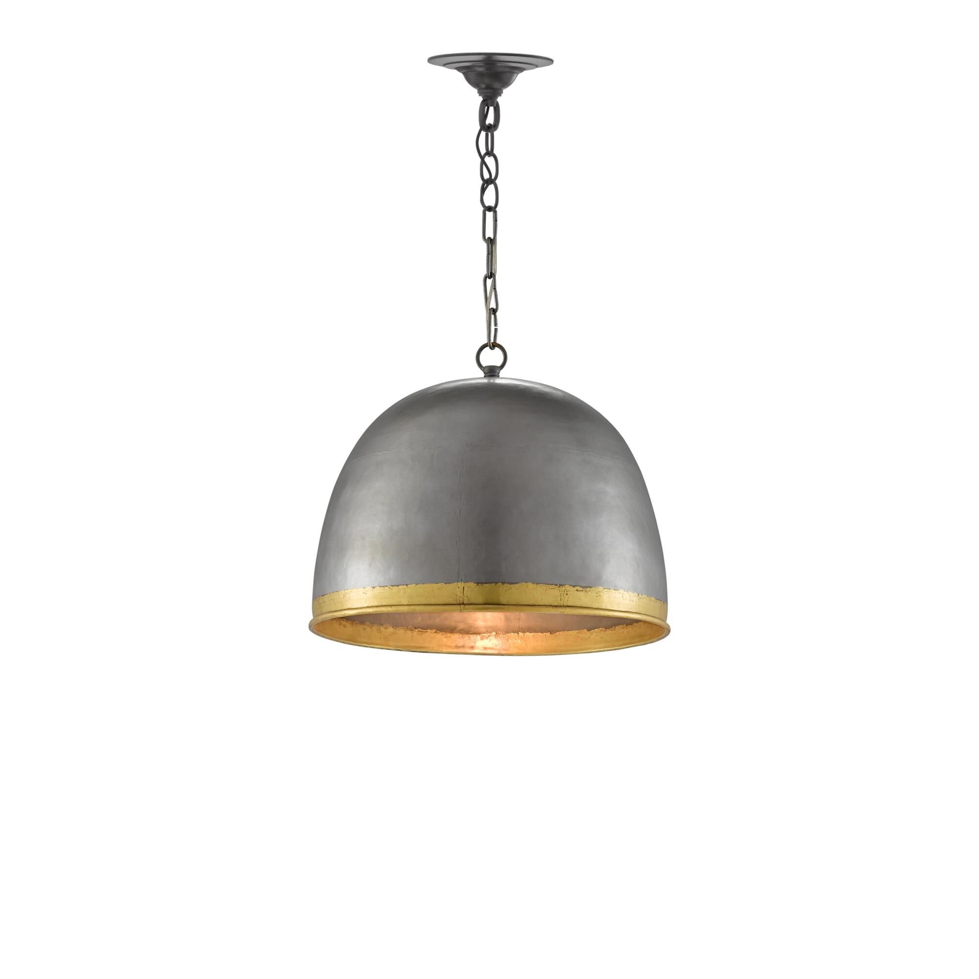 Shown in Pewter - Polished Brass finish