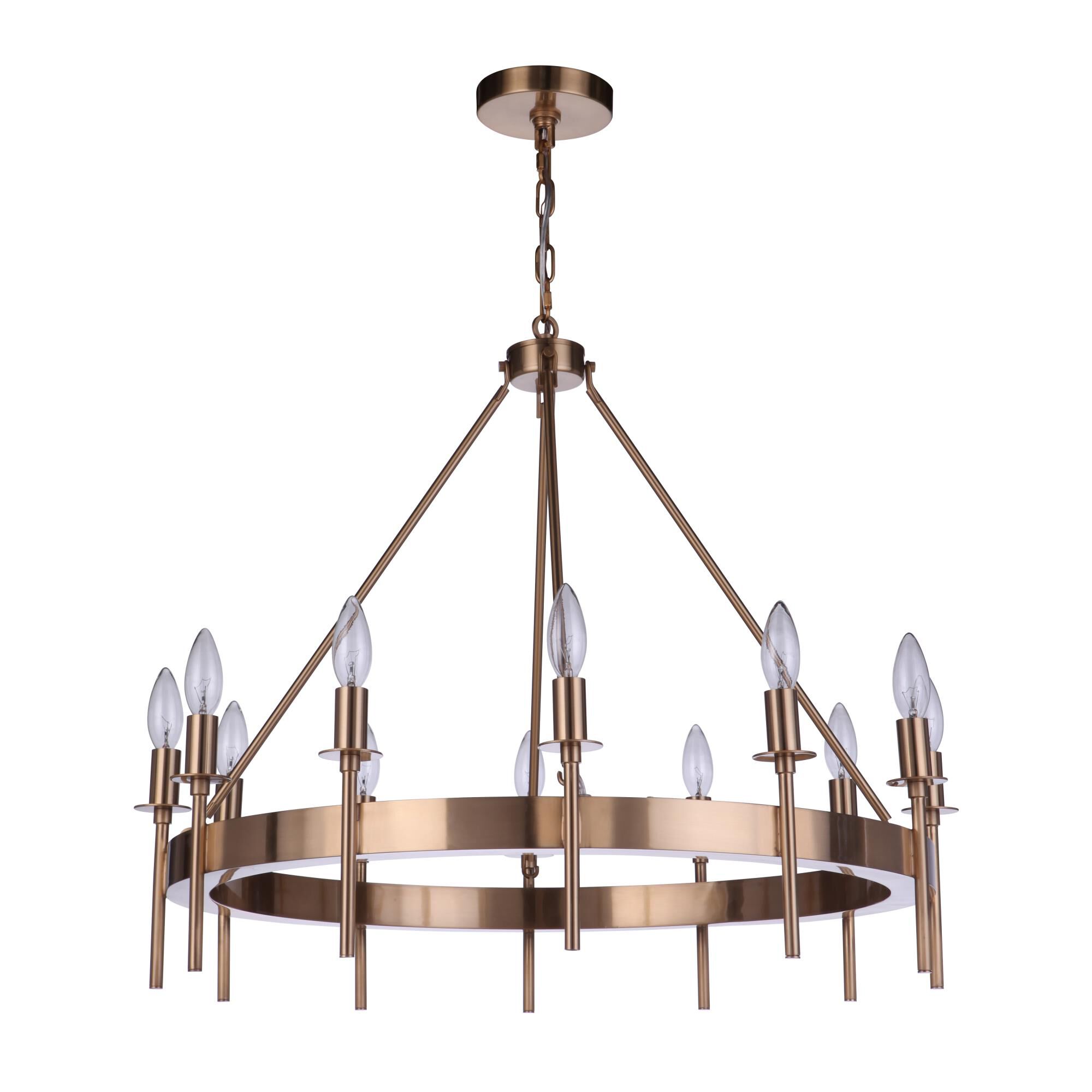 Larrson 28 Inch 12 Light Chandelier by Craftmade