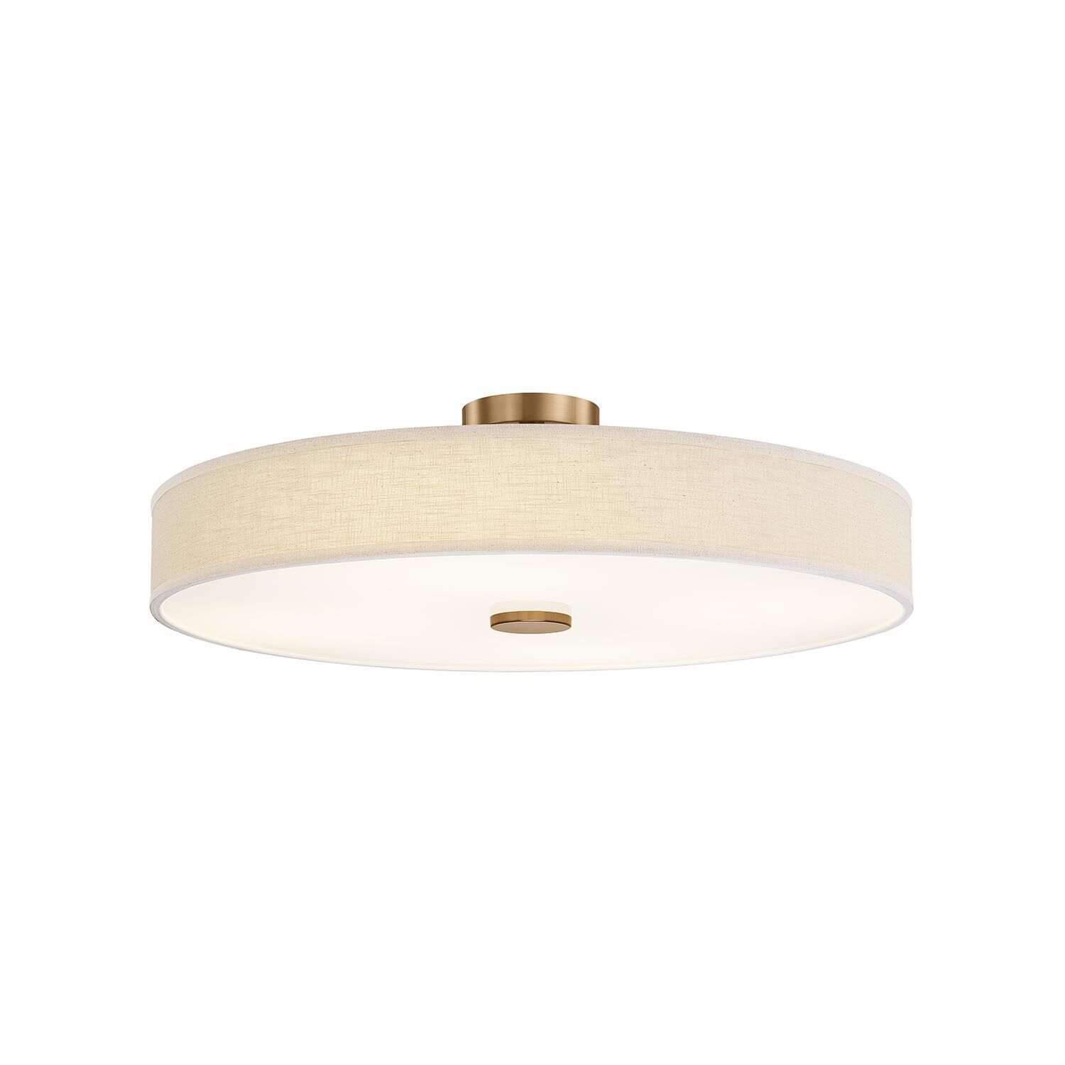 Textile Genova 36 Inch Semi Flush Mount by Justice Design Group