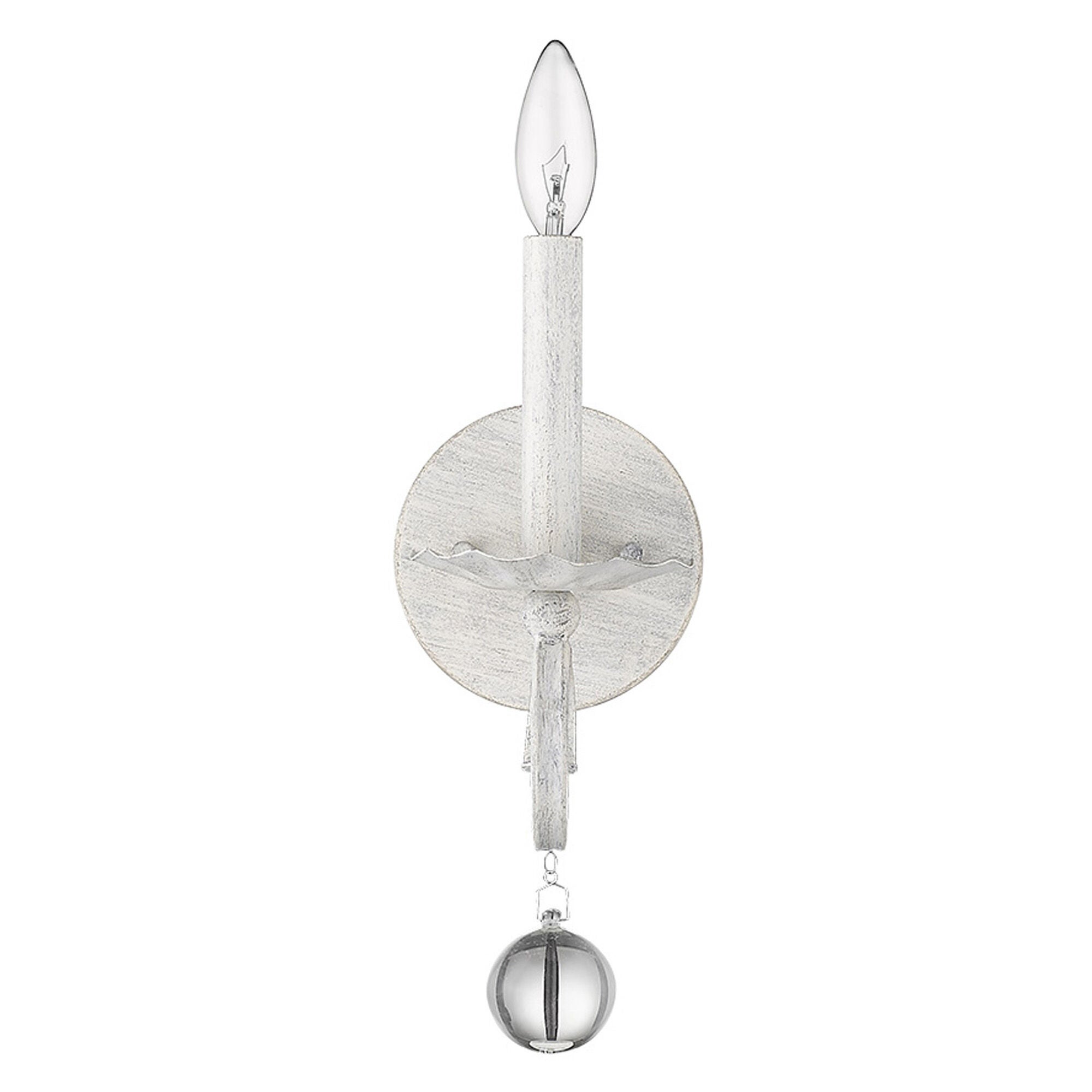 Shown in Country White finish and -- glass and -- shade