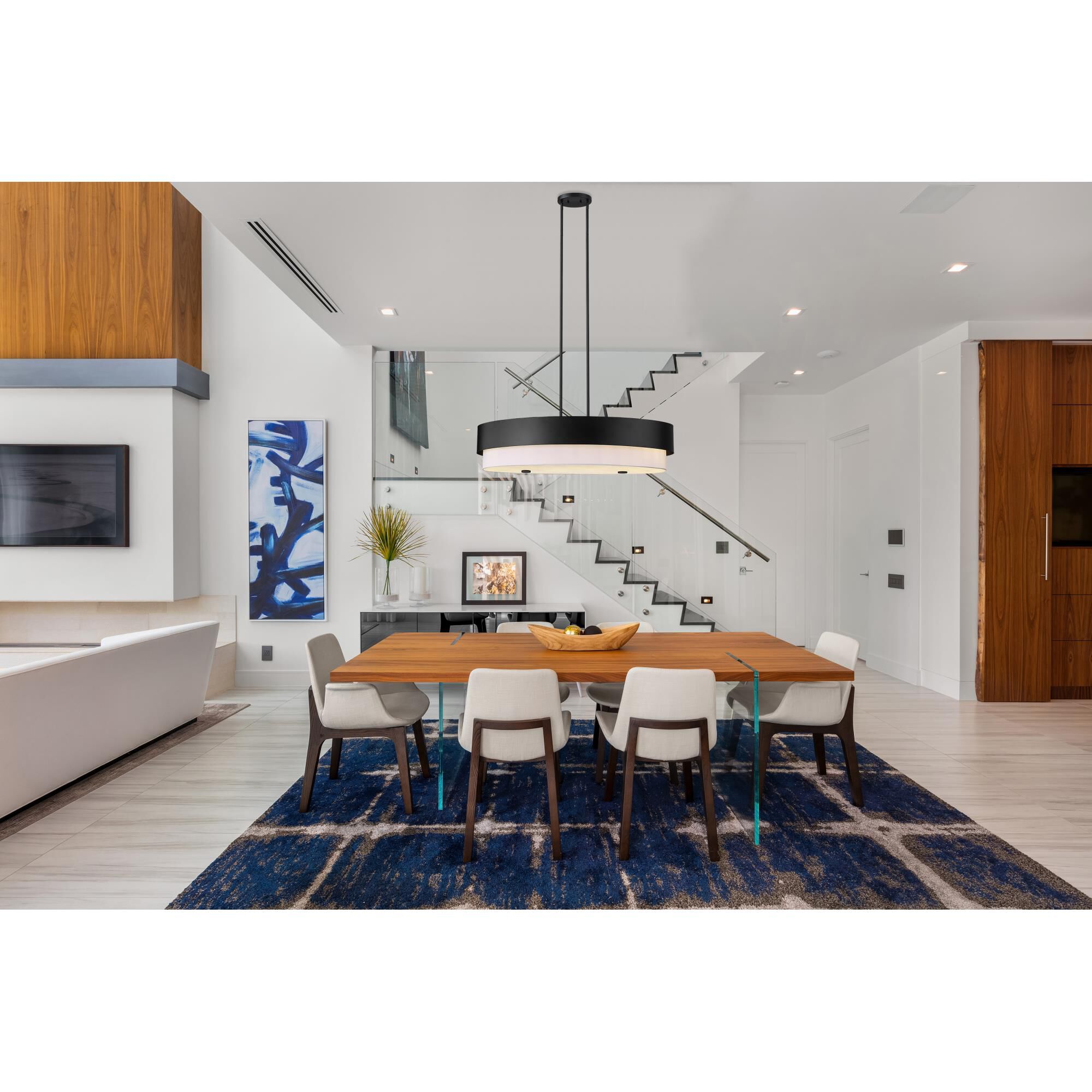 Counterpoint 42 Inch 5 Light Linear Suspension Light by Z-Lite