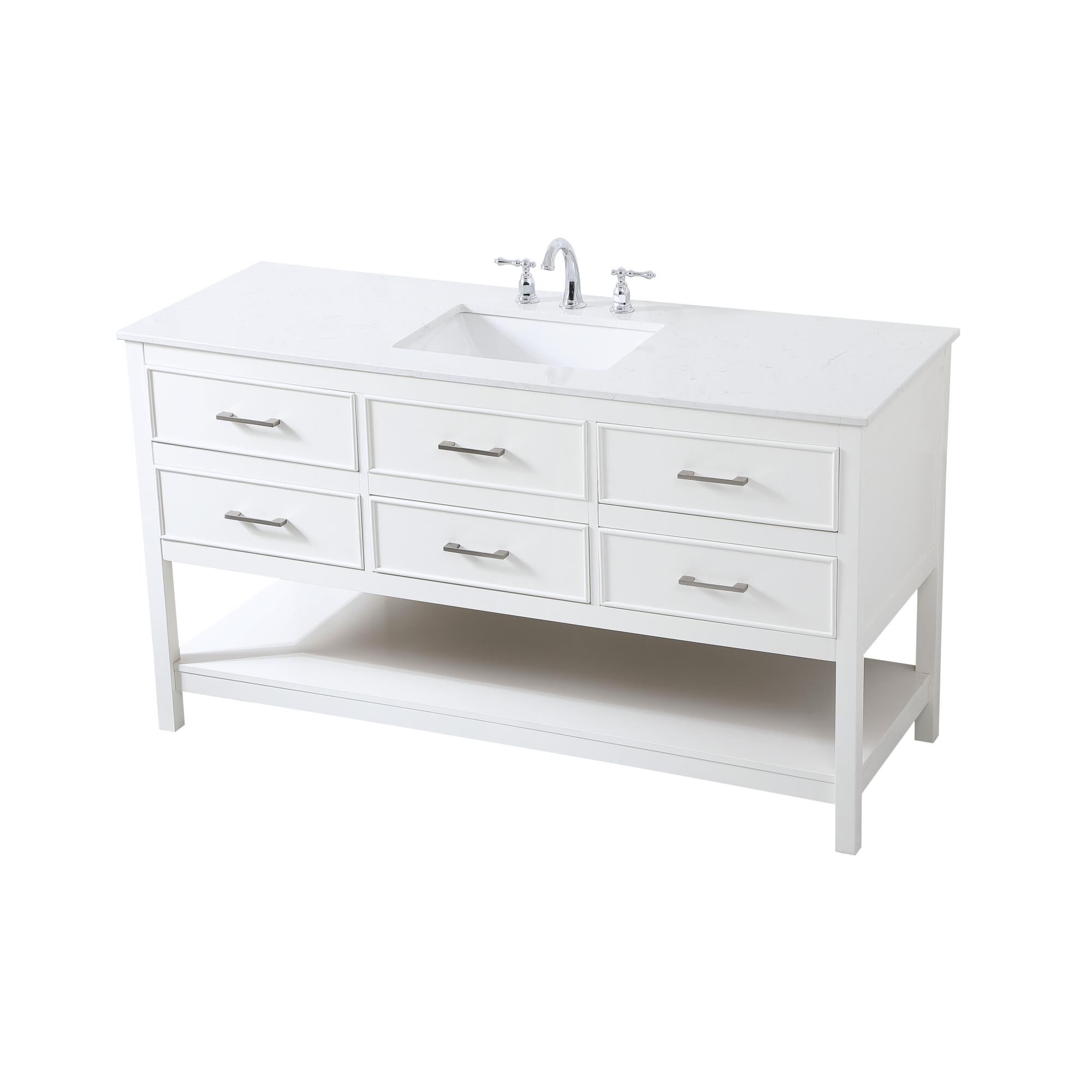 Shown in White finish