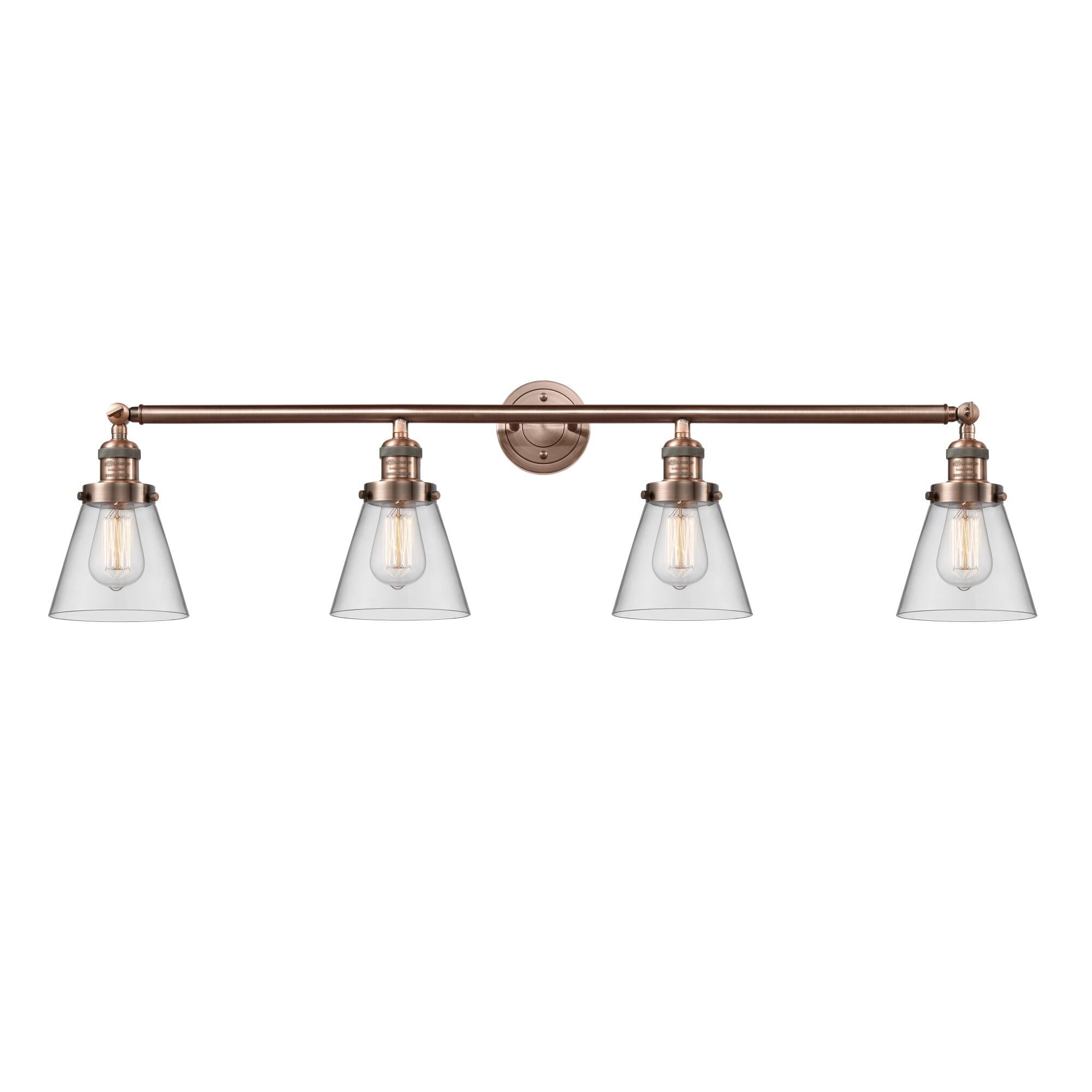 Bruno Marashlian Small Cone 42 Inch 4 Light Bath Vanity Light by Innovations Lighting