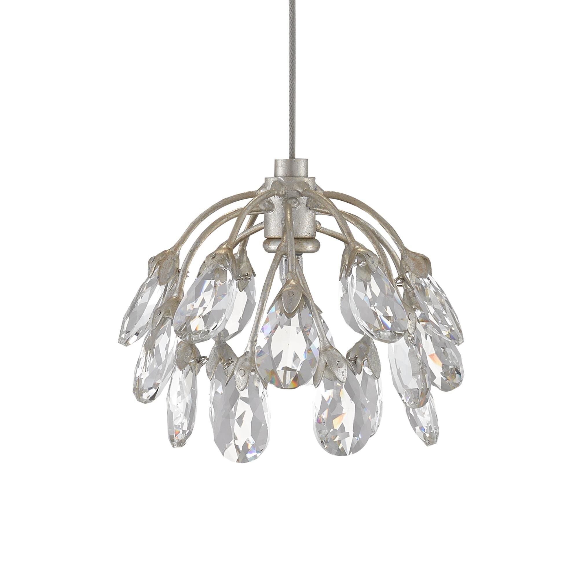 Crystal Bud 7 Light LED Multi Light Pendant by Currey and Company